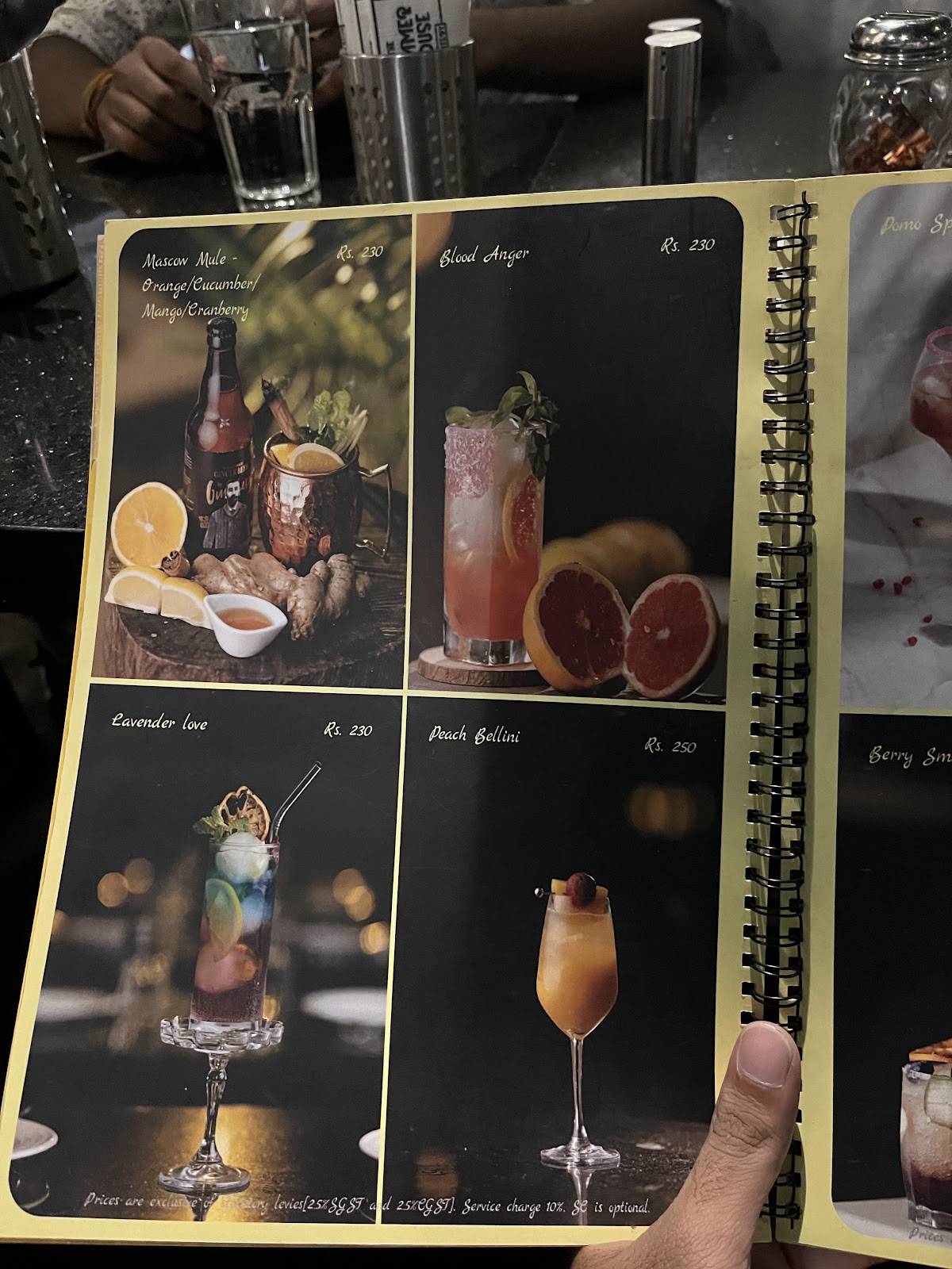 The Summer House Eatery menu