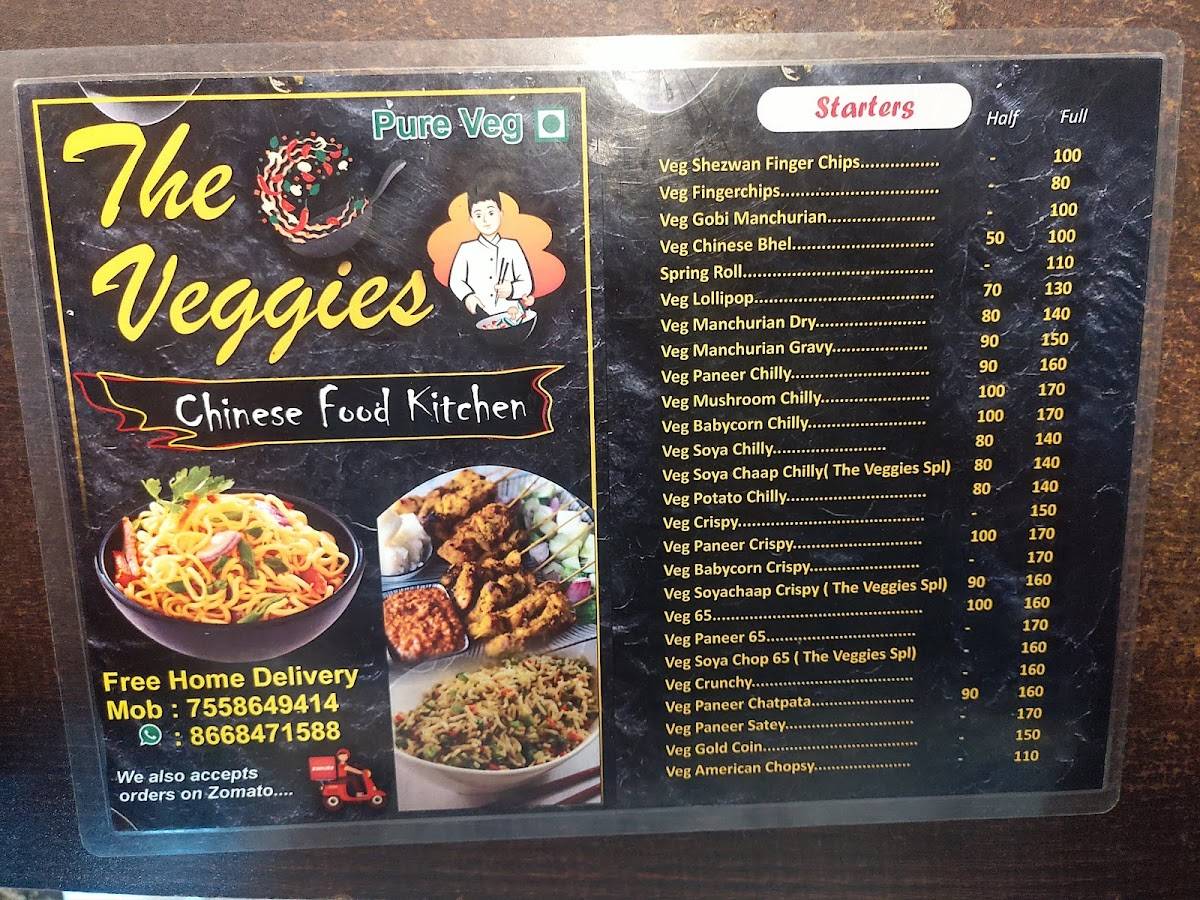 The Veggies Kitchen menu