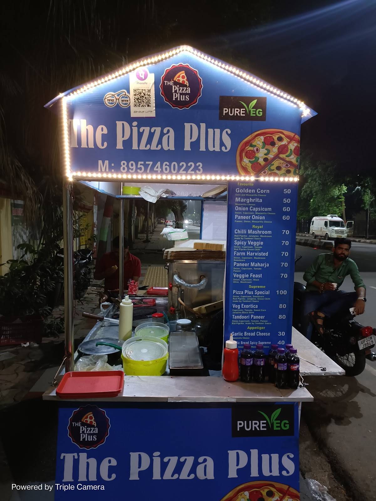 The pizza plus menu