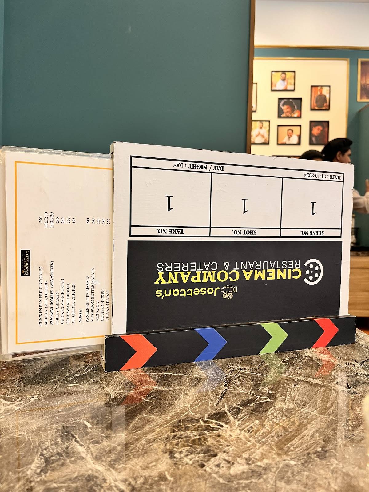 Josettan's CINEMA COMPANY RESTAURANT & CATERERS menu