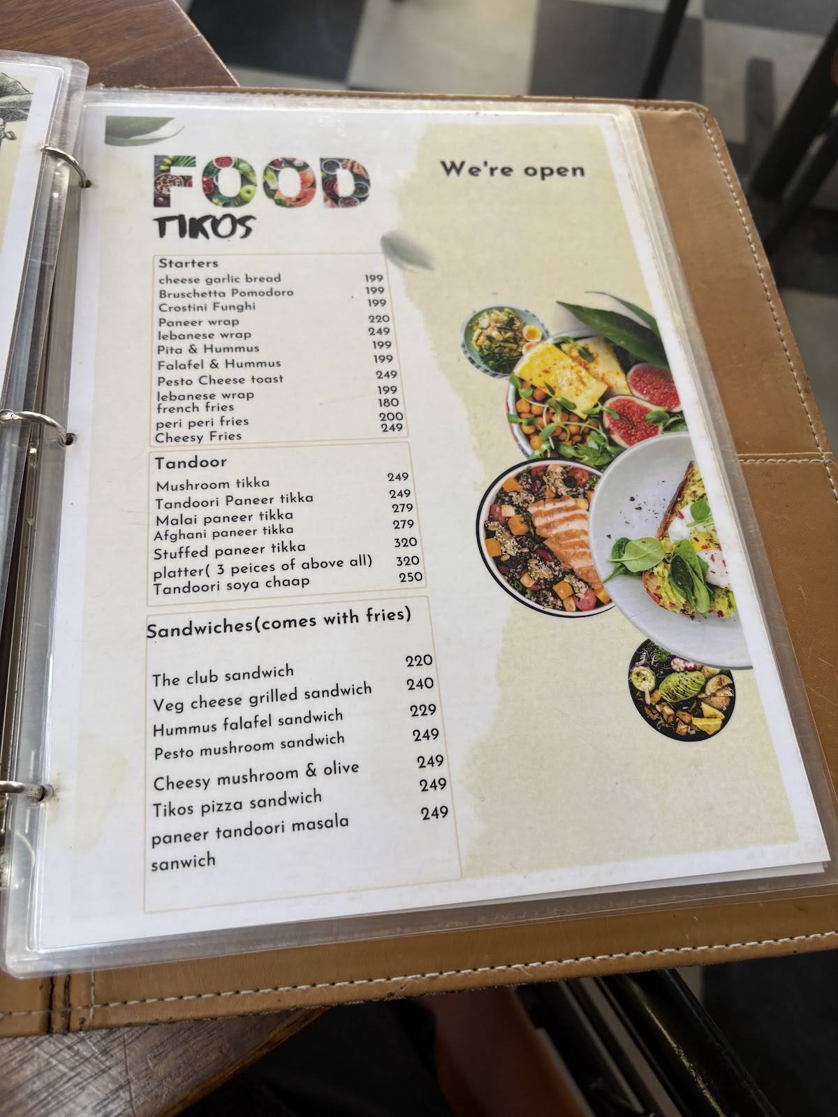 Tikos menu