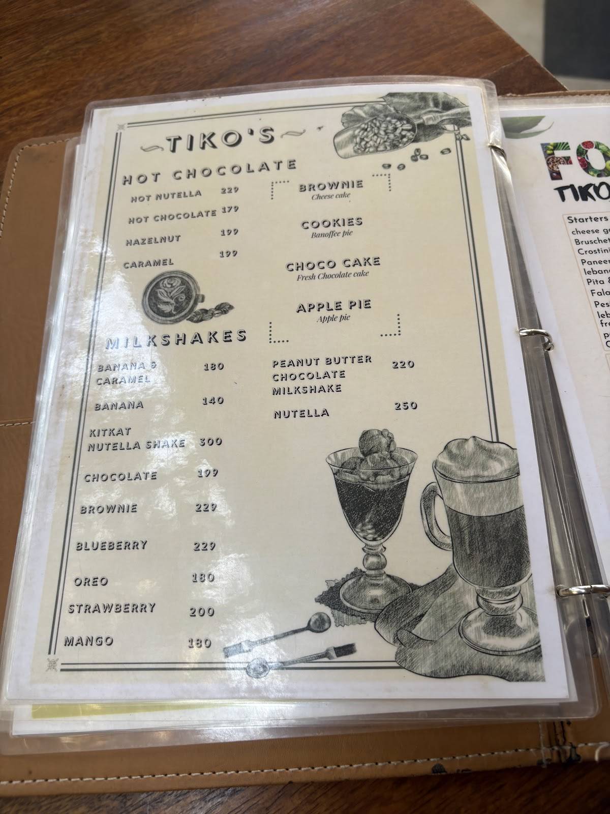 Tikos menu