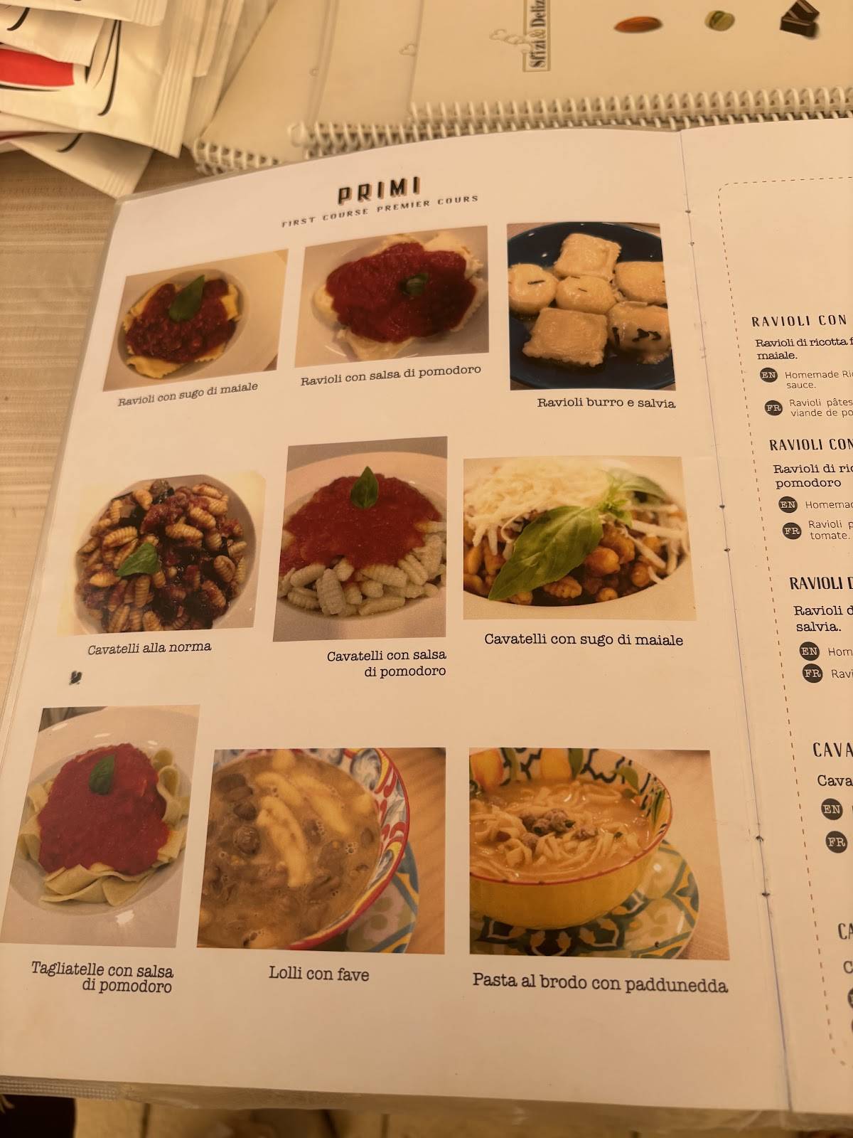 Menu di Tipiko Modica 
