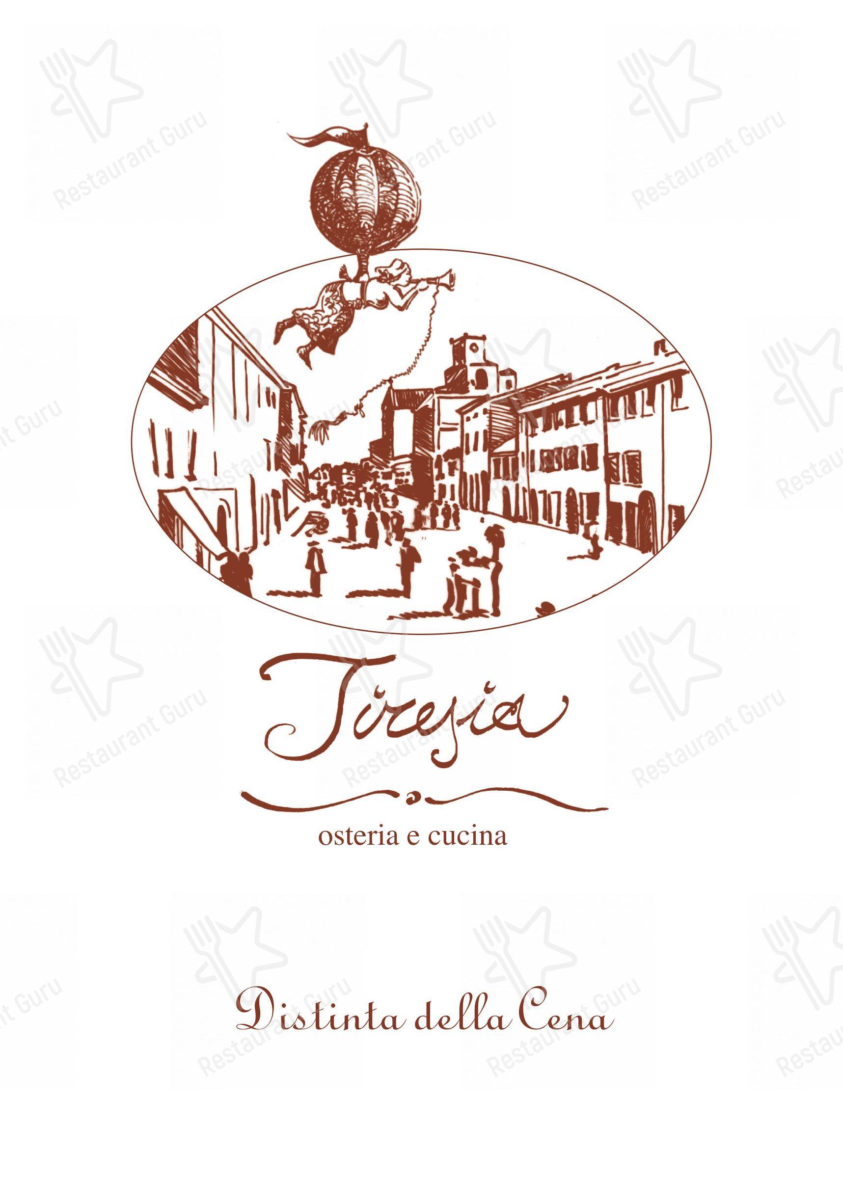 Menu per Osteria Tiresia - Ristorante di Carne e Specialità Romagnole a Rimini ristorante