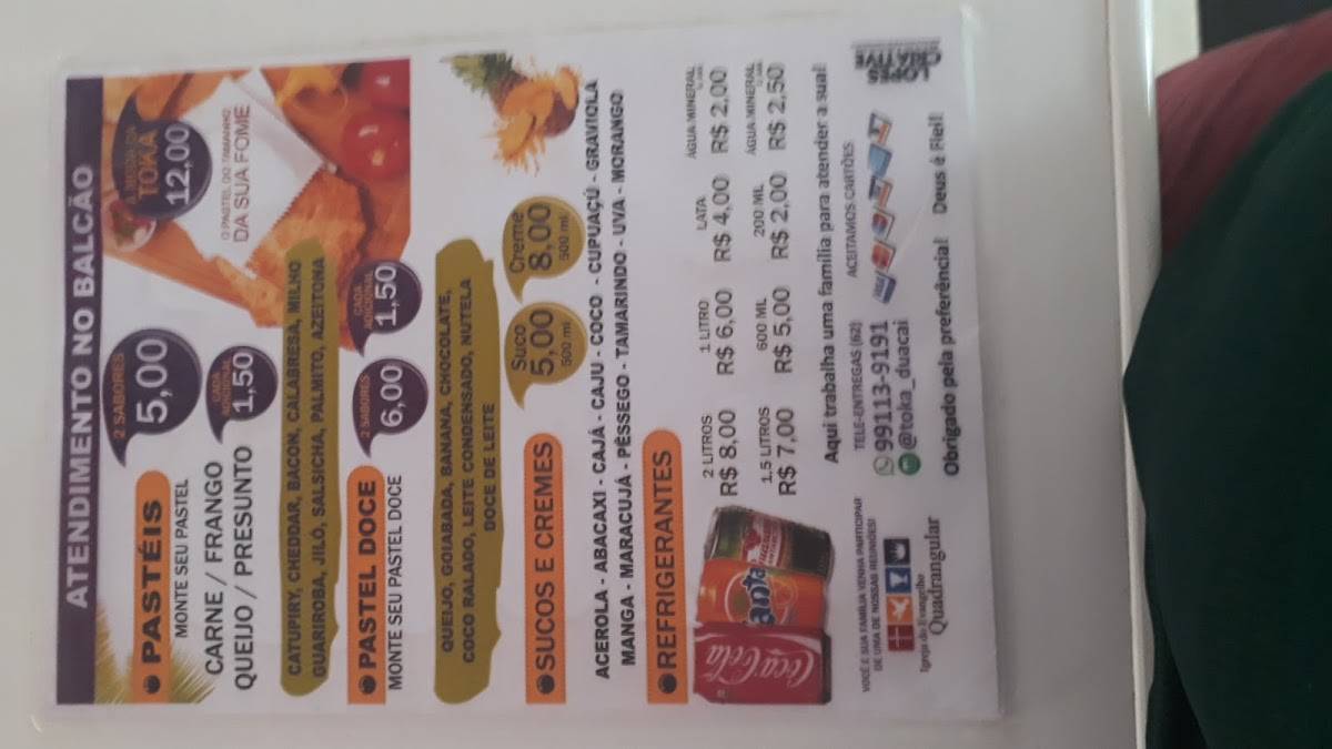 Toka Do Açaí cardápio