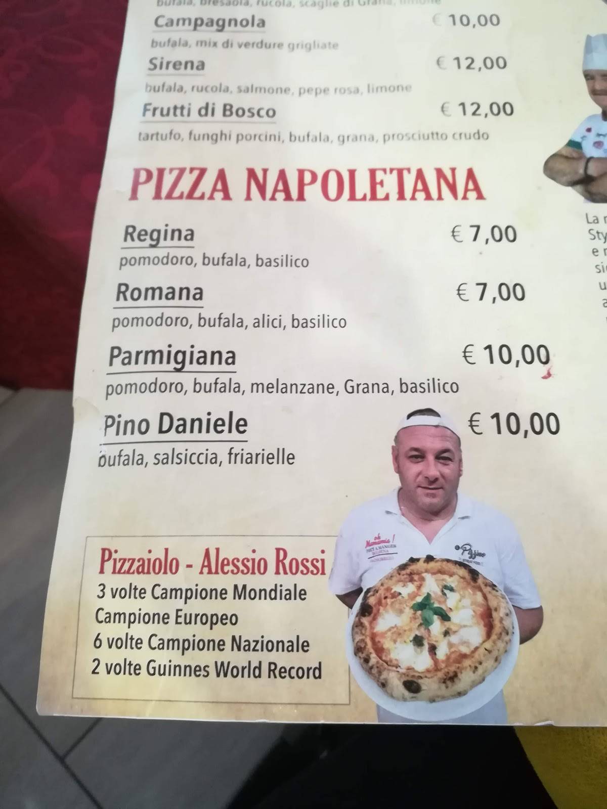 Menu di Tomato Ristorante Pizzeria & Grill 