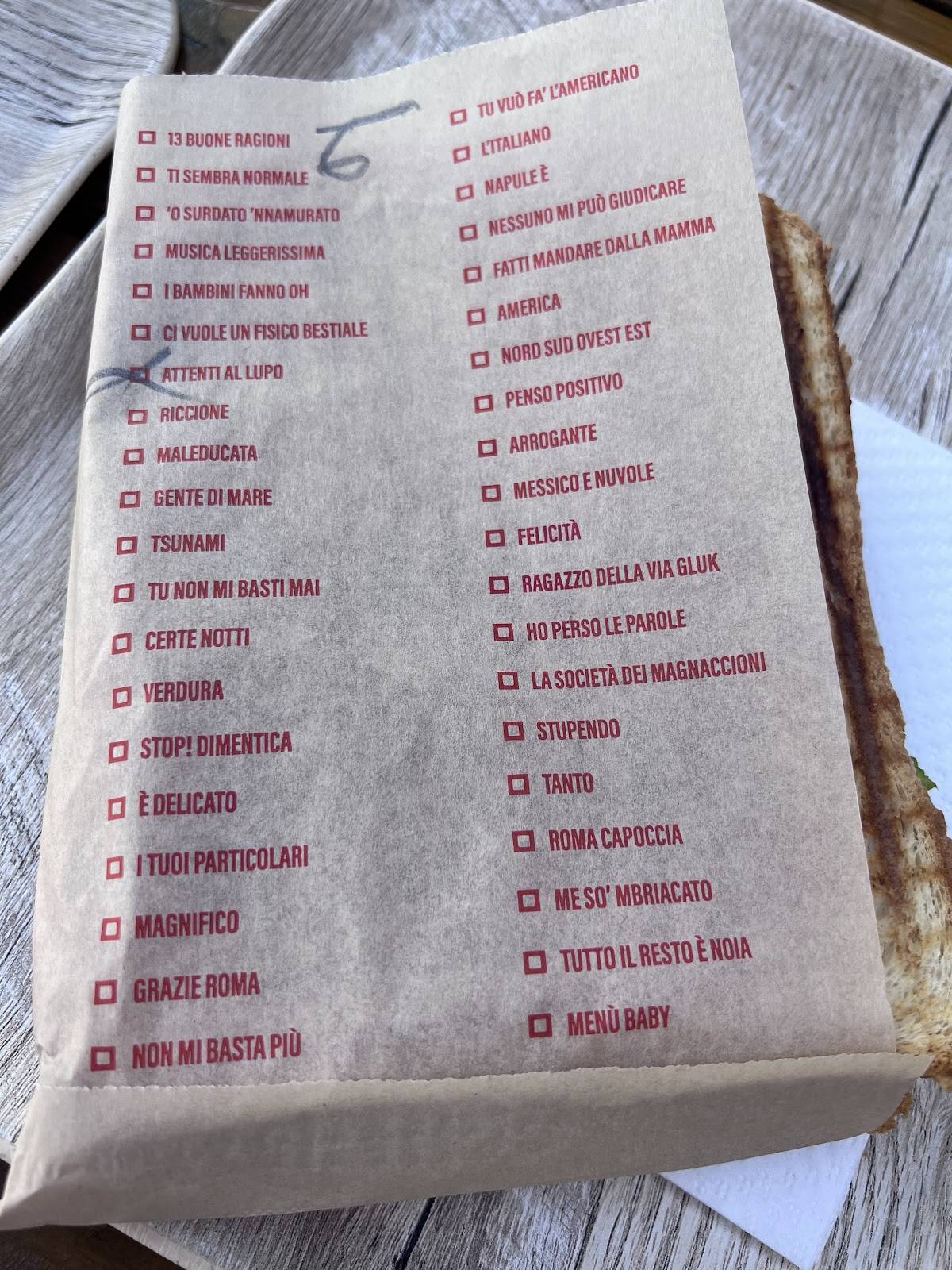 Menu di Toast Amore 