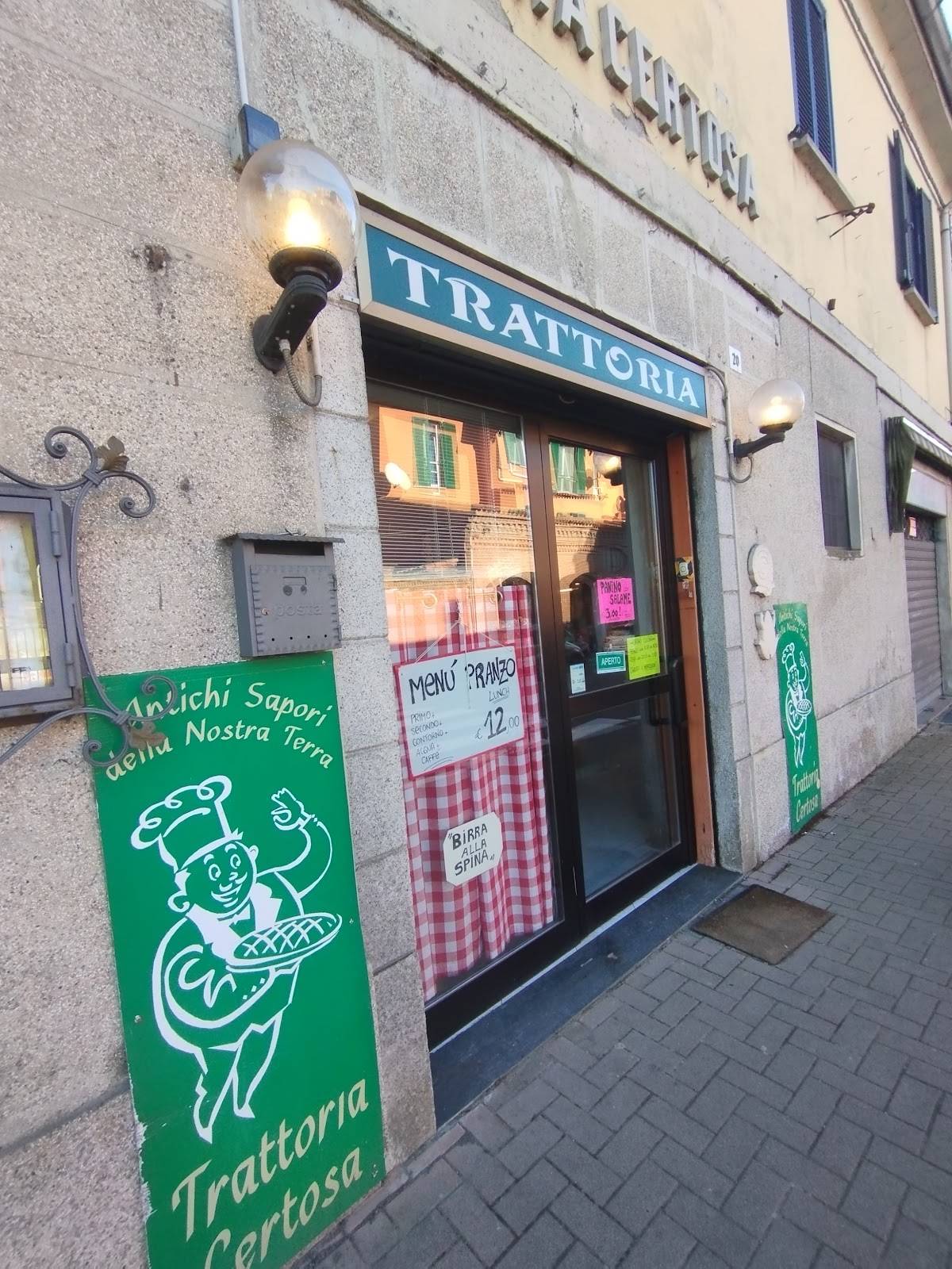 Menu di Trattoria Certosa 