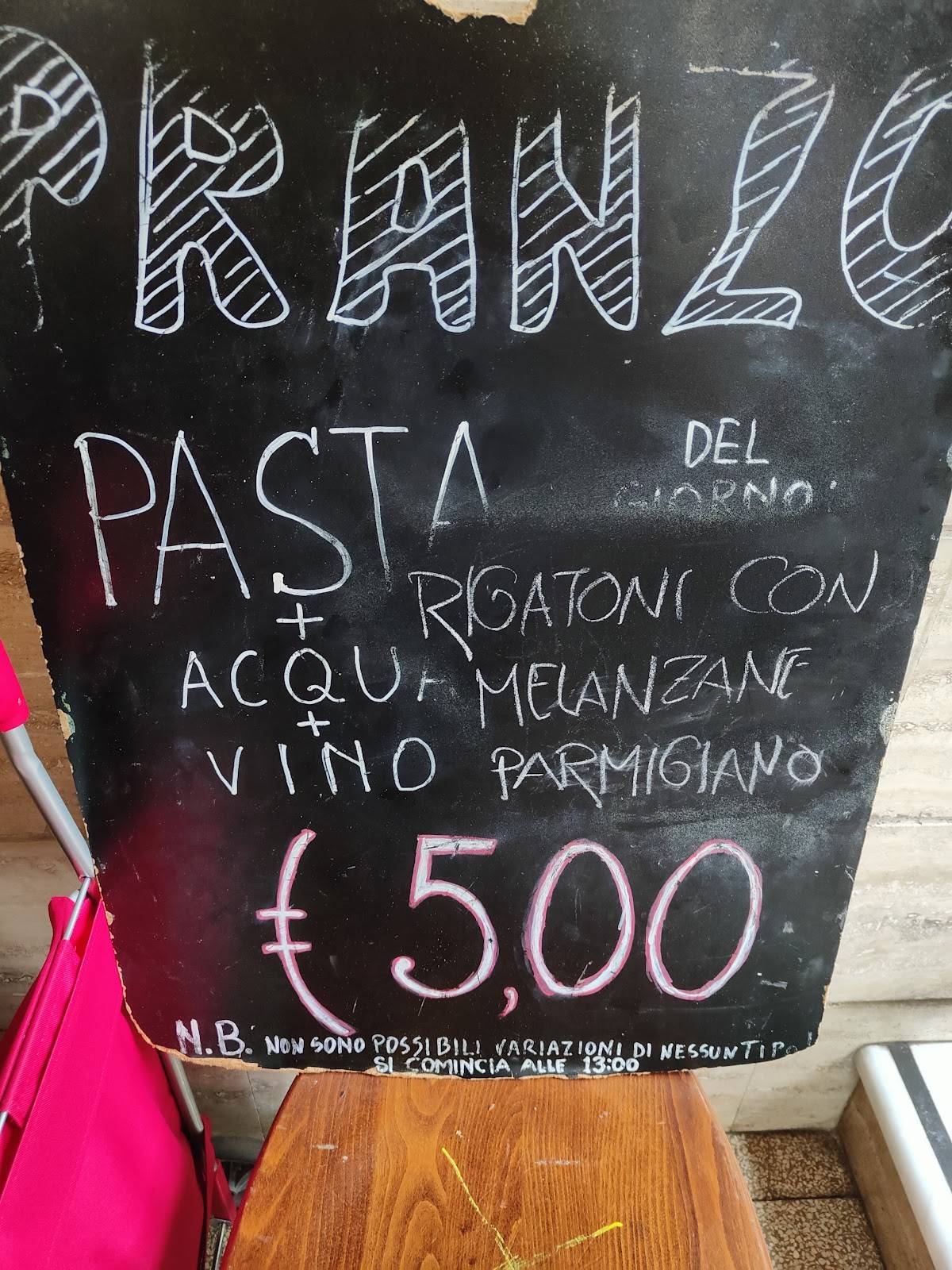 Menu di Trattoria Guerra 