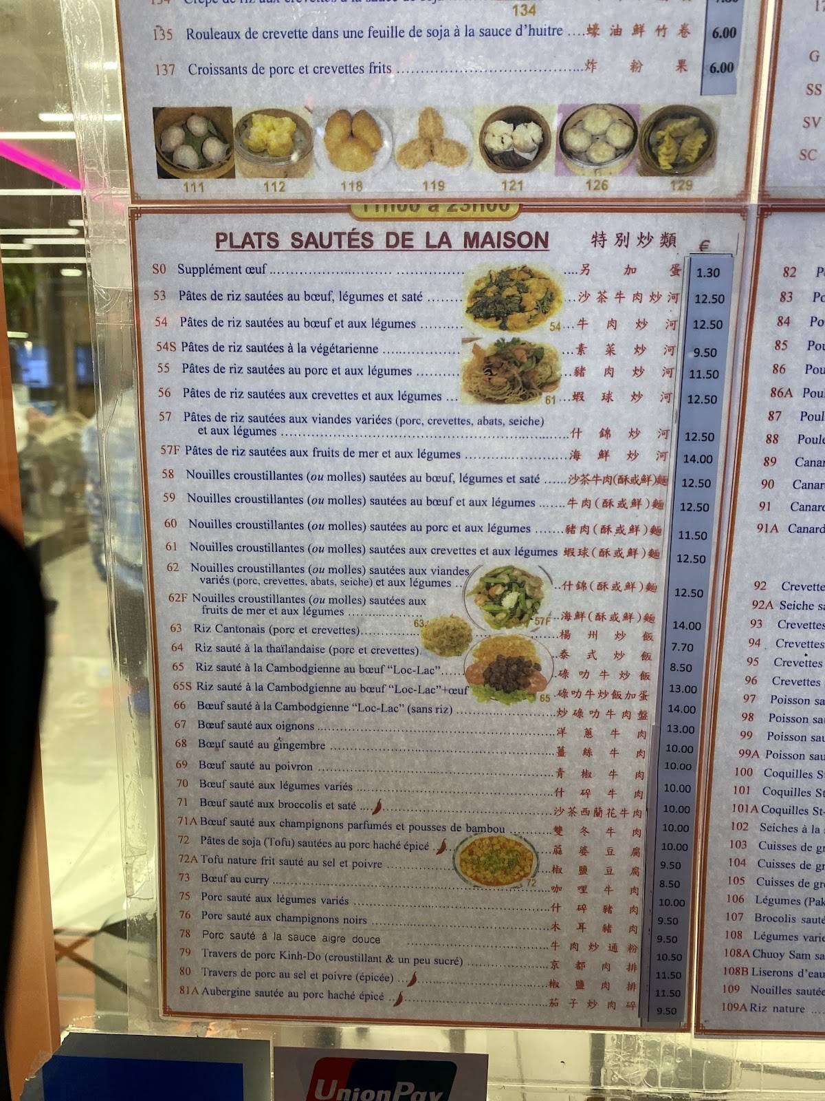 Menu de Tricotin