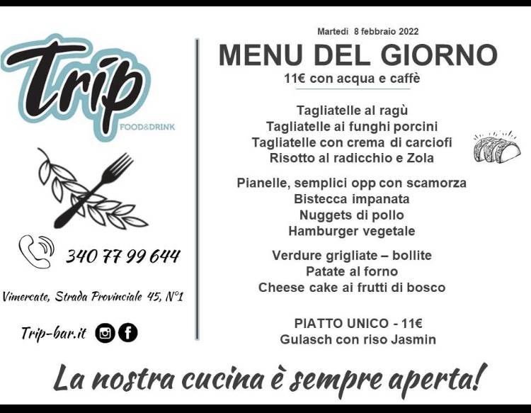 Menu di Trip Food & Drink 