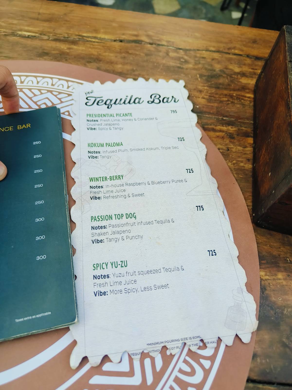 Tulum Restaurant menu