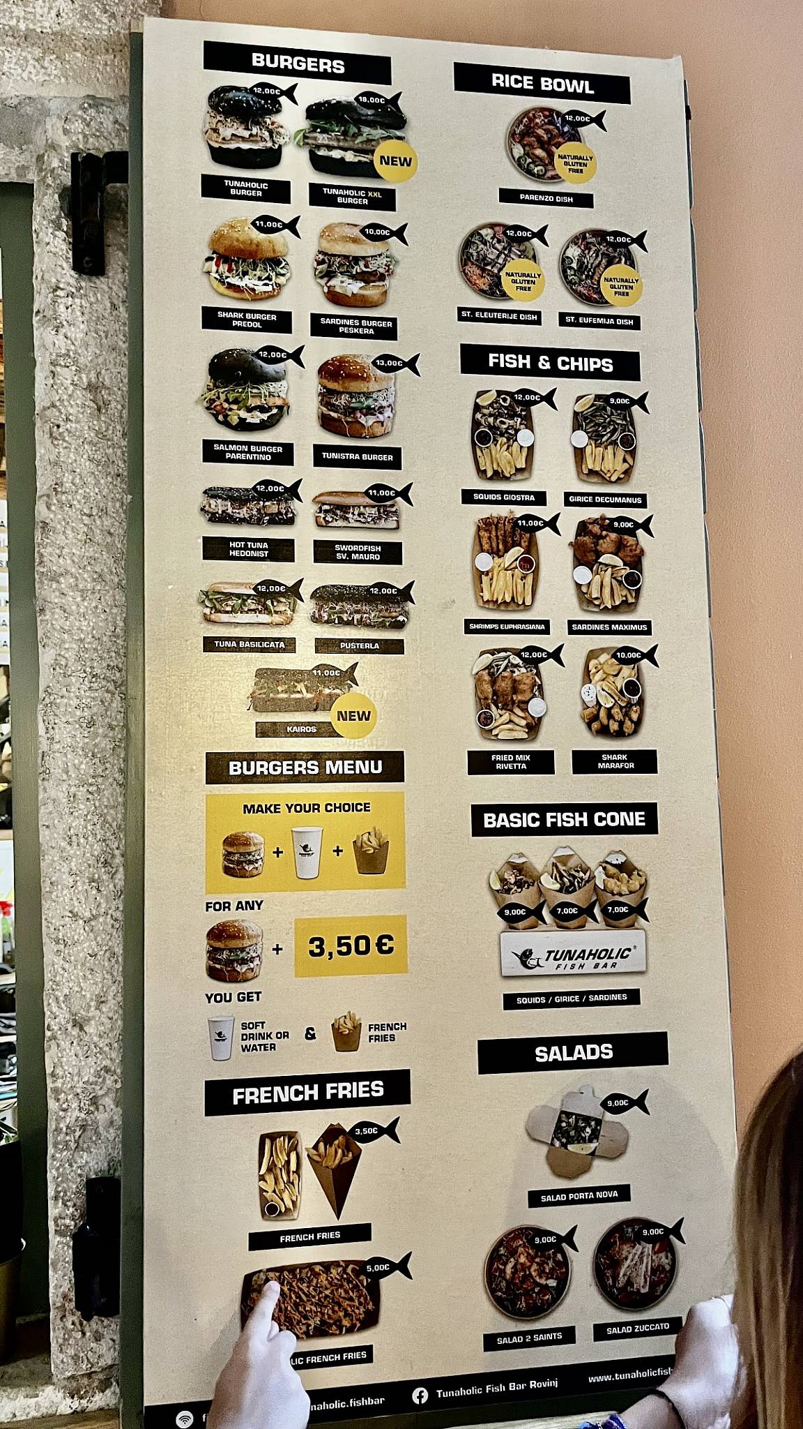 Menu di Tunaholic Fish Bar 