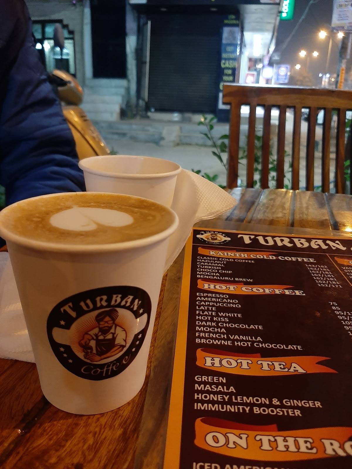 Turban coffee menu