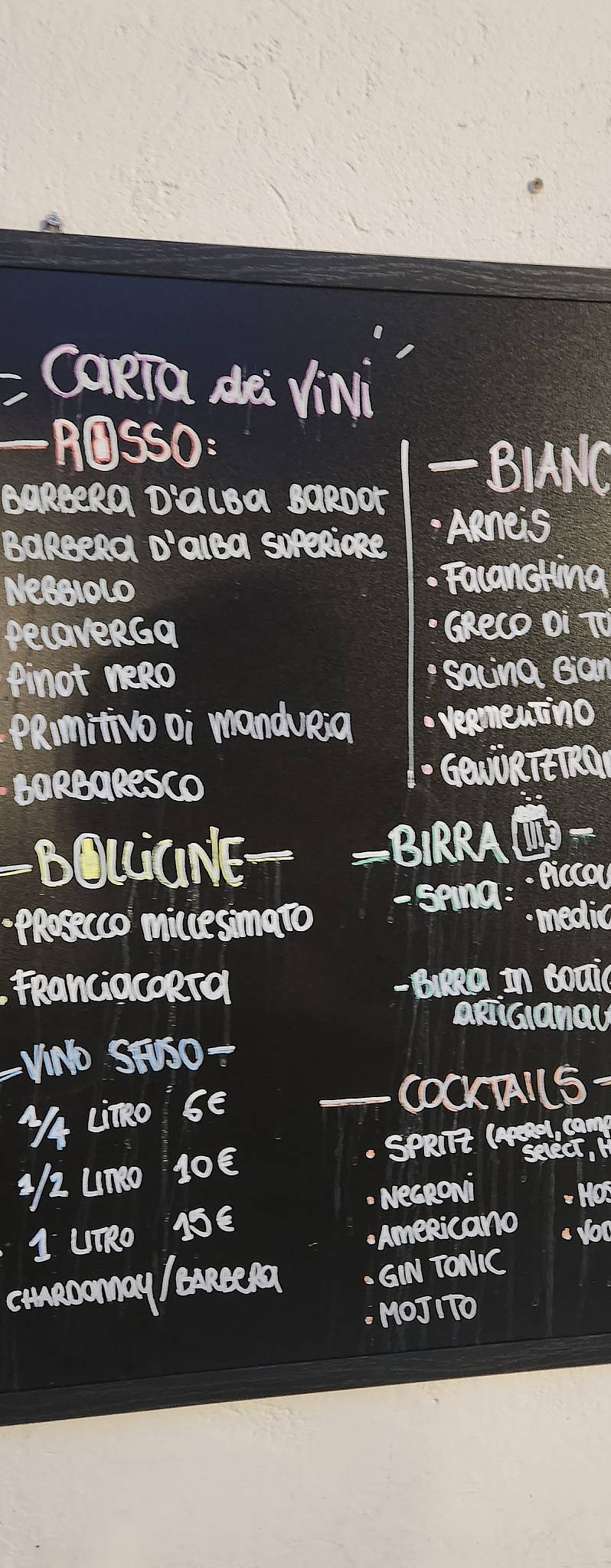 Menu di HOST - Cafè Bistrot Torino 