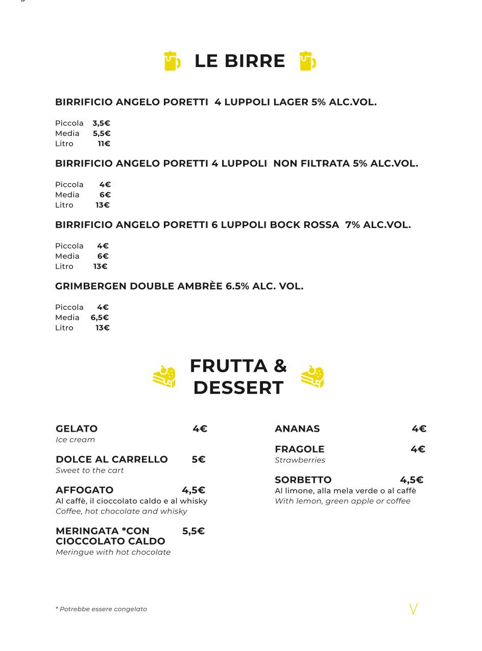 Menu di Vico Equense 