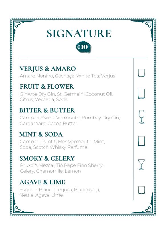 Menu di UGO Cocktail Bar - Bistrot 
