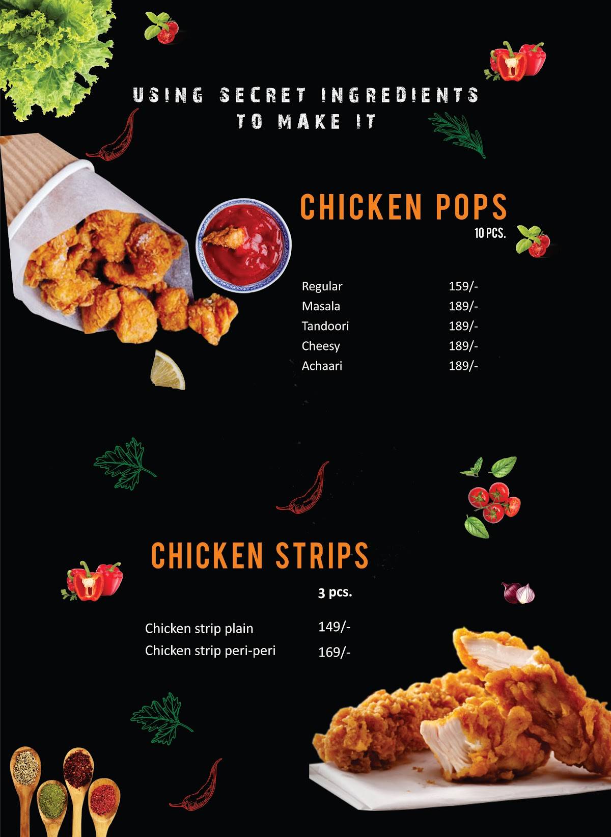 US Pizza & Fried Chicken (USPFC), Imphal menu