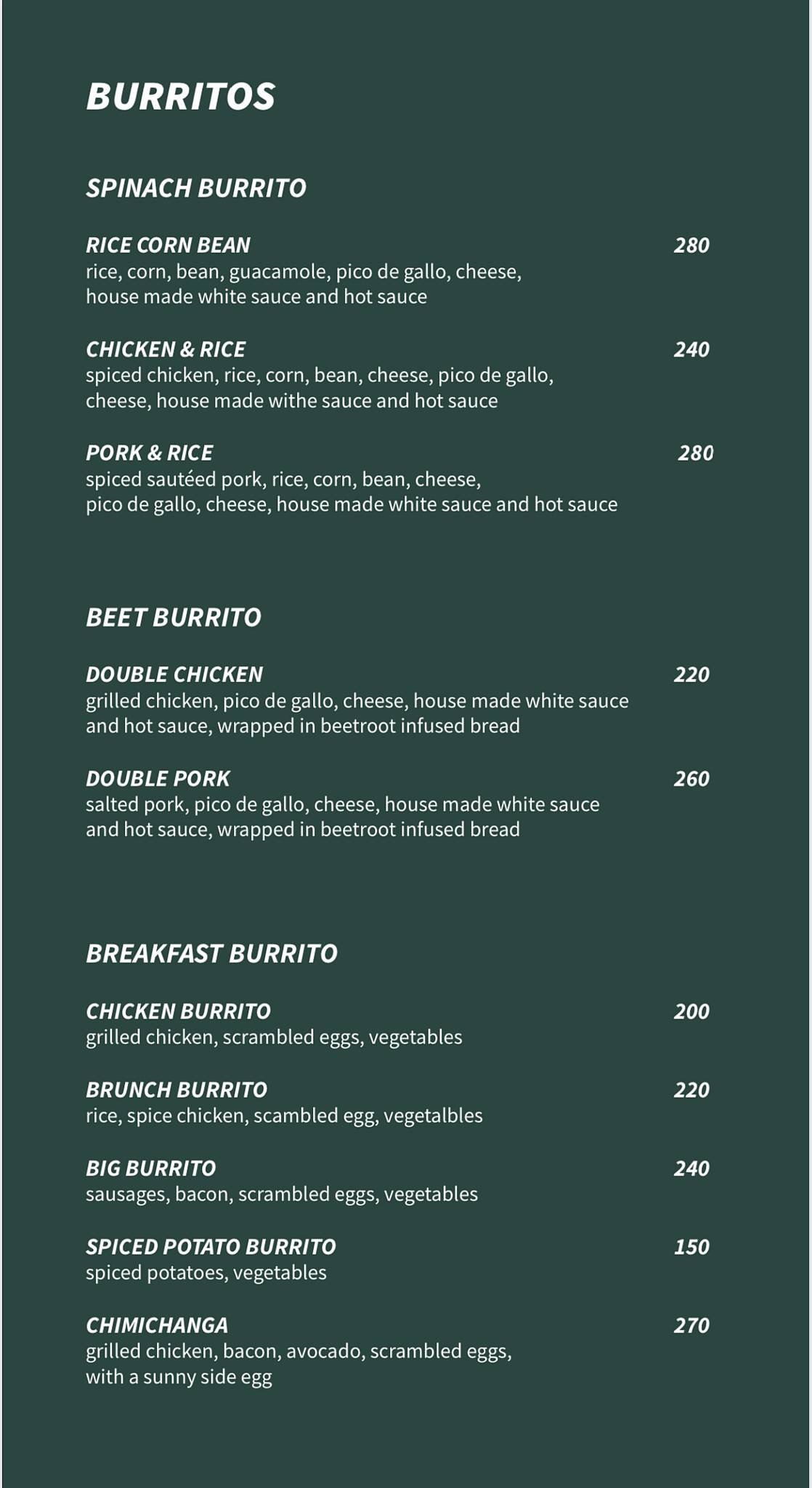 Uchek menu