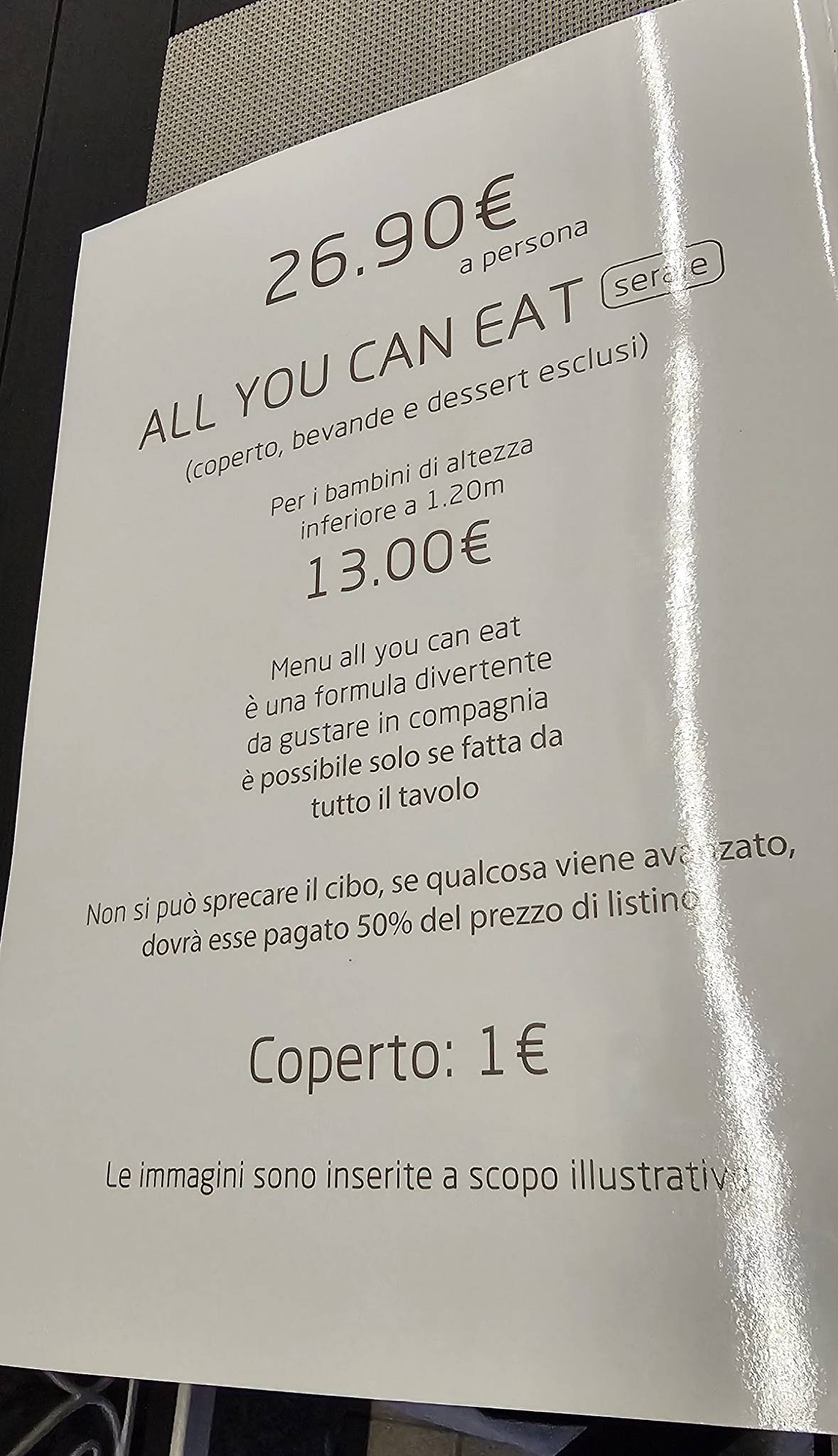 Menu di Uni sushi 