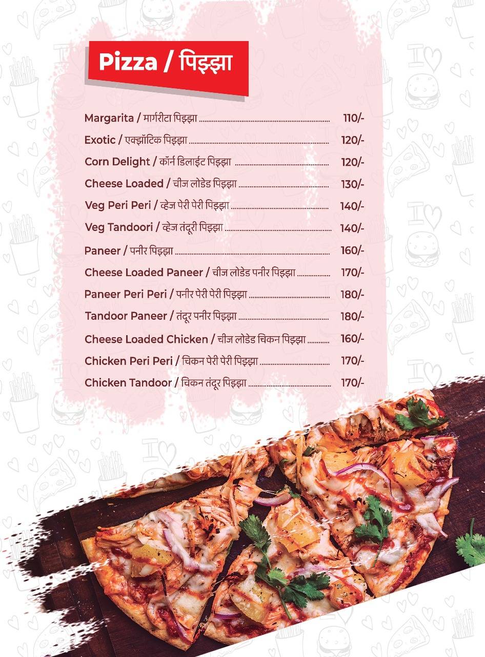 Rina ki Rasoi menu