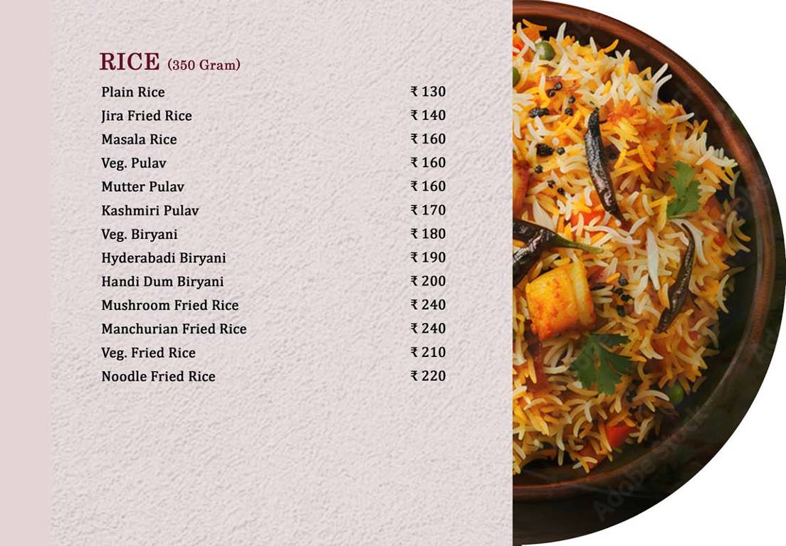 Sarvottam Restaurant menu