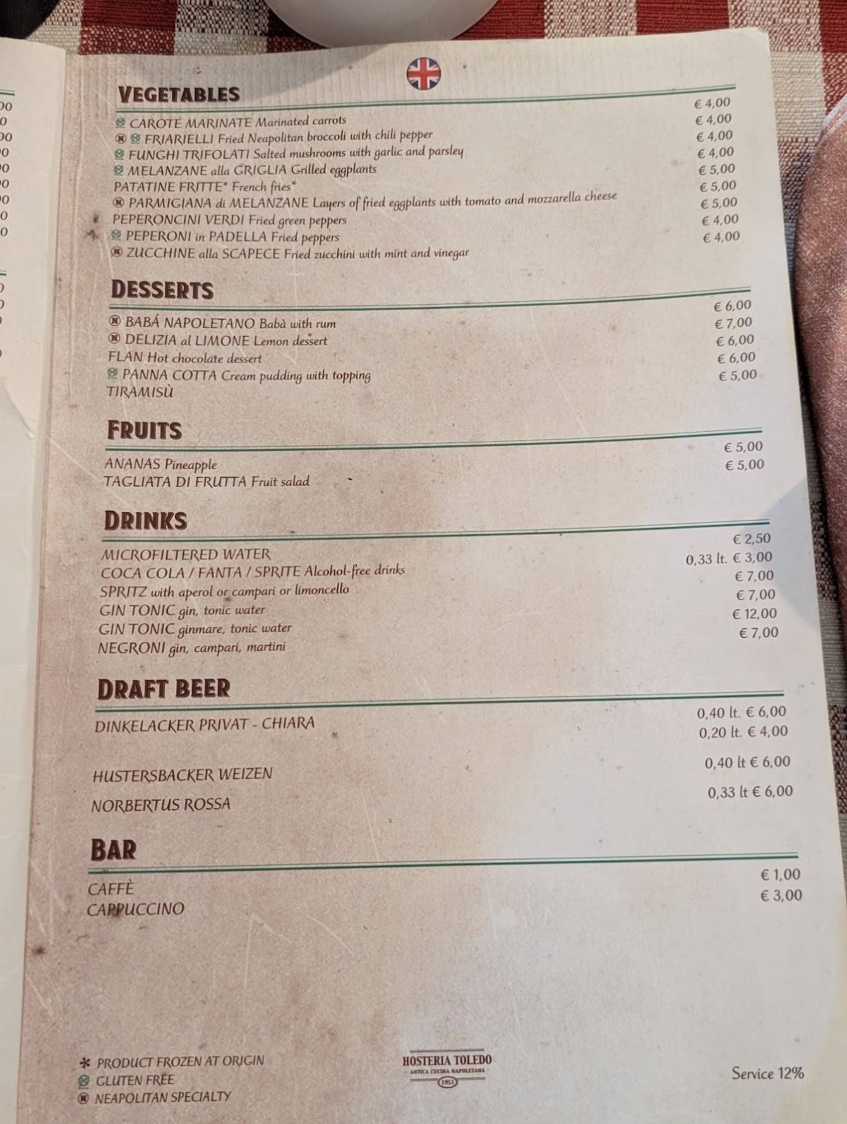 Menu di Valù Risotteria 