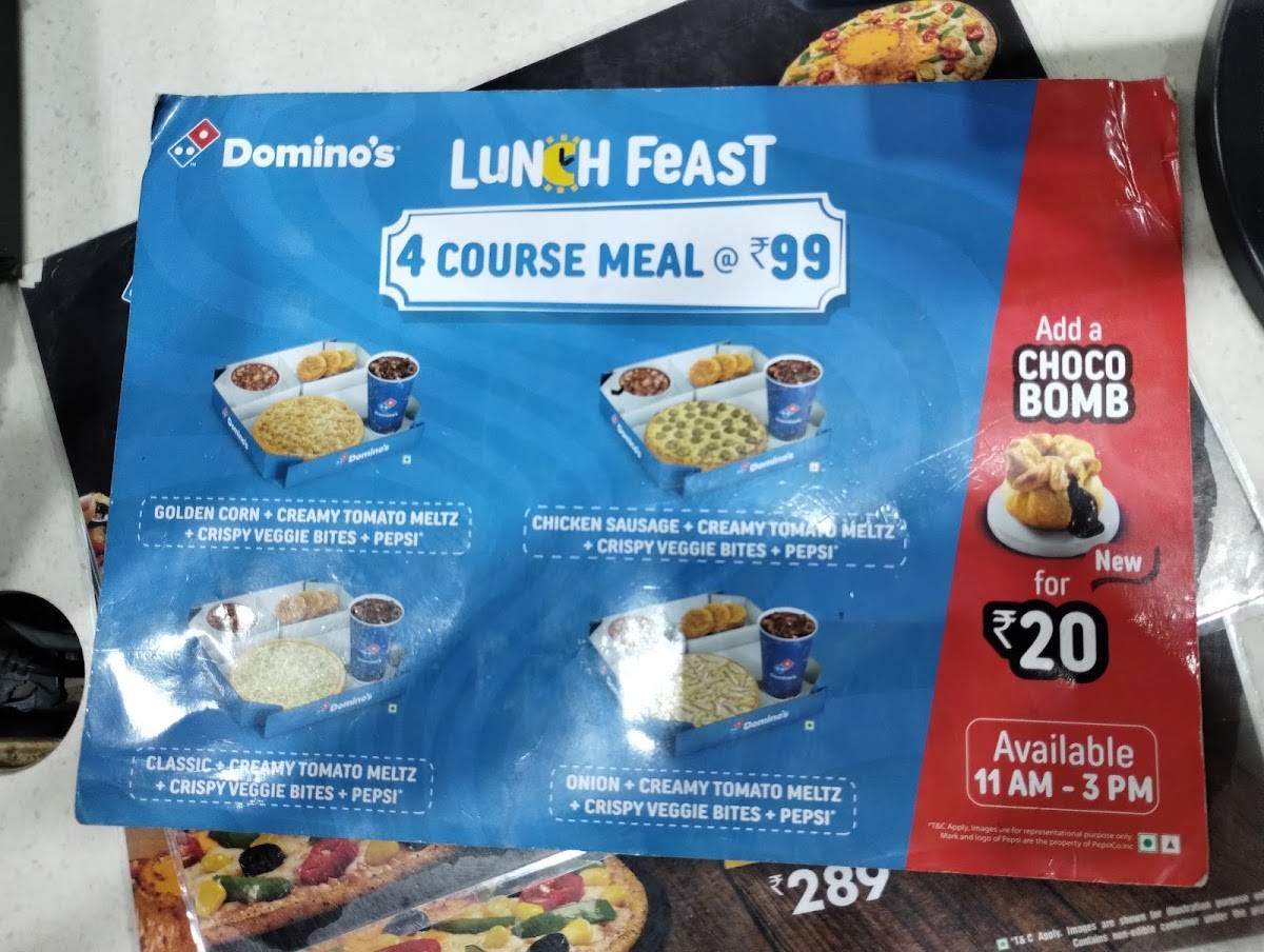 Domino's Pizza Vasanth Nagar, Thane menu