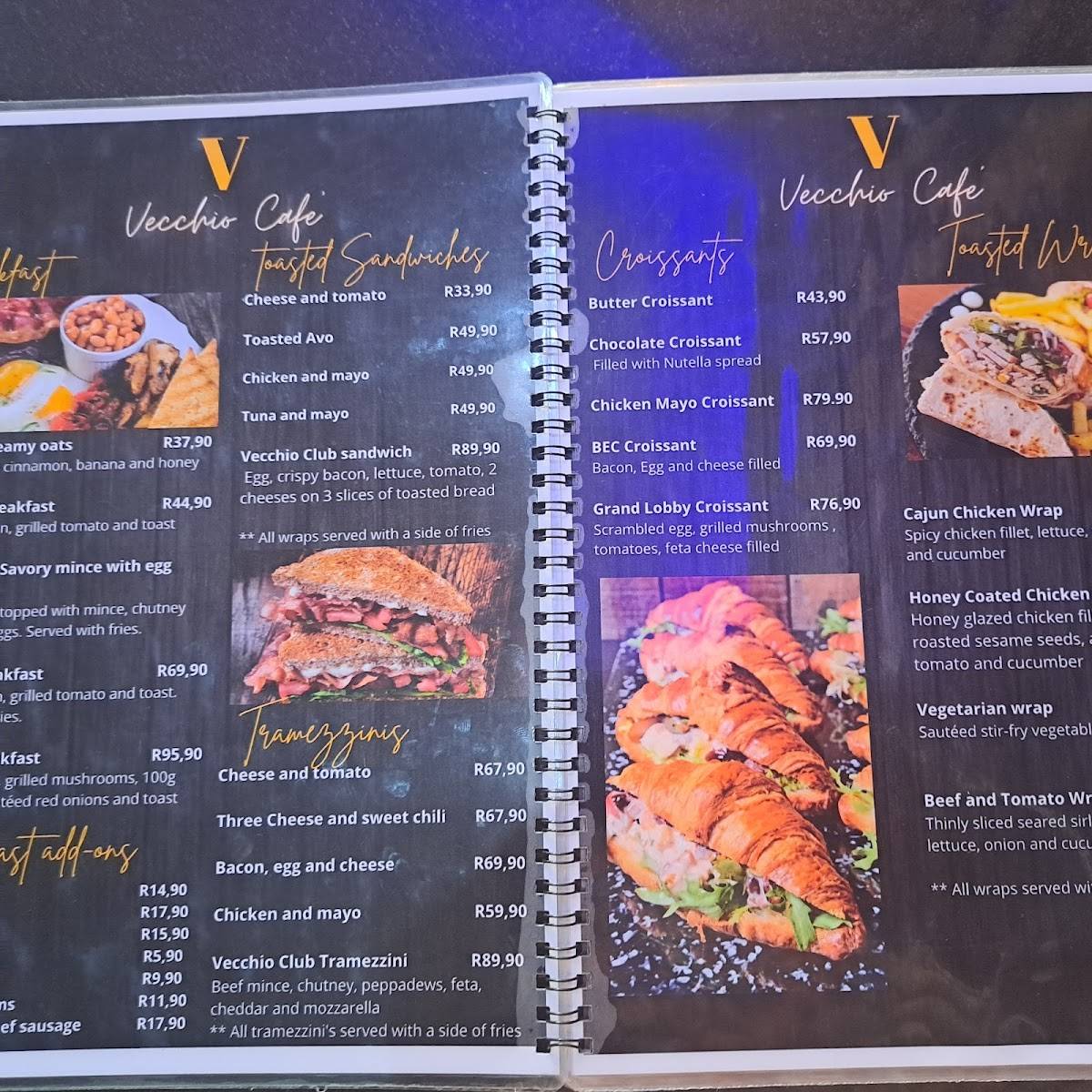 menu-at-vecchio-cafe-pretoria