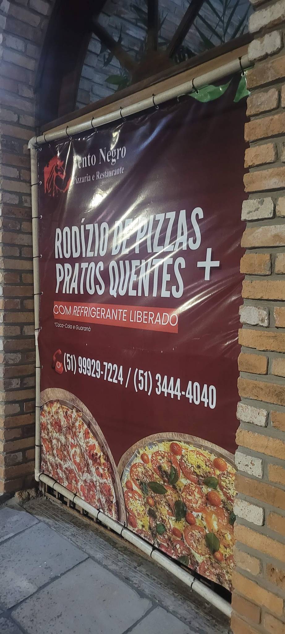 Vento Negro Pizzaria cardápio
