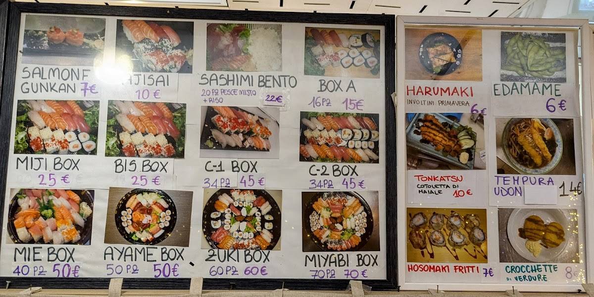 Menu di Sushi Yayoi 