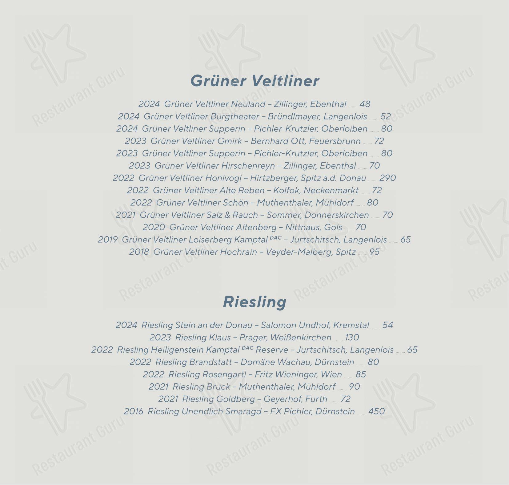 Vestibül Restaurant im Burgtheater dans Vienne - 菜单