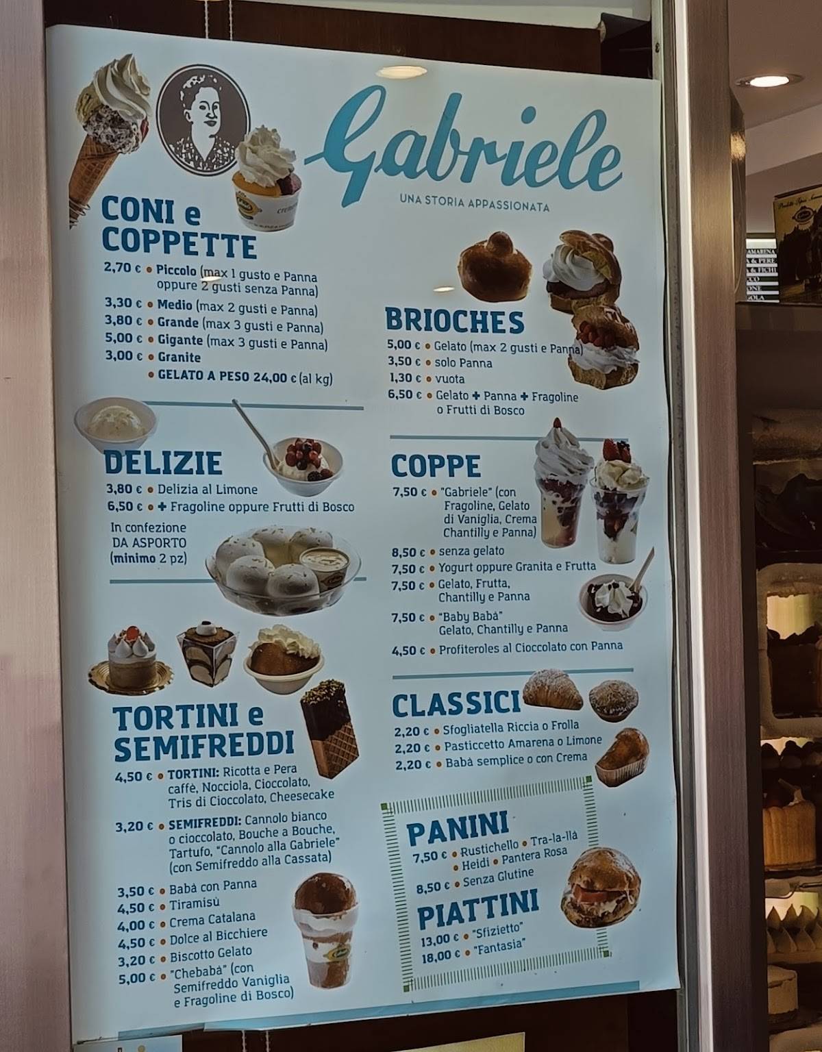 Menu di Gelateria Gabriele 