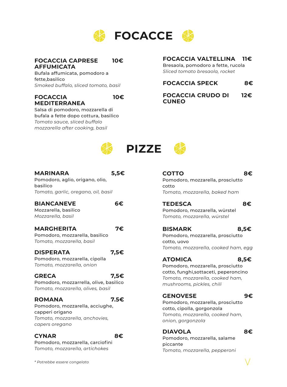 Menu di Vico Equense 