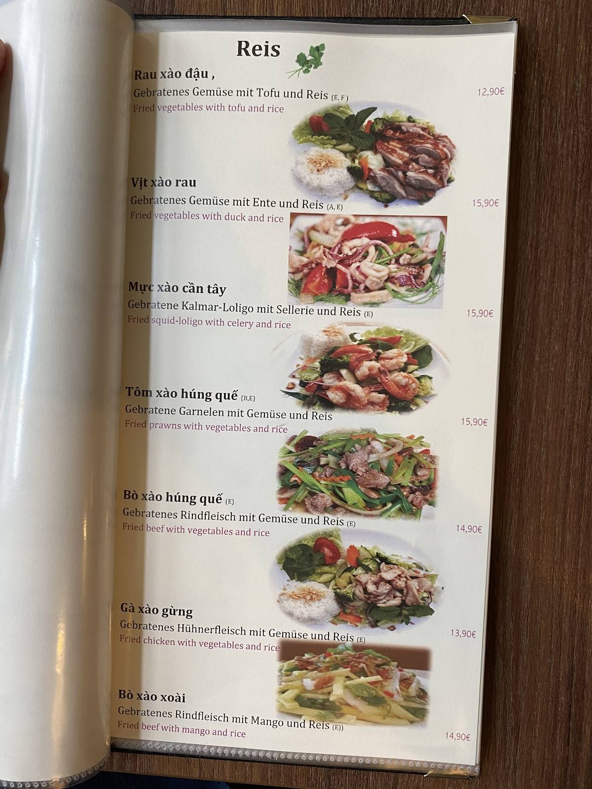Menu de Nem