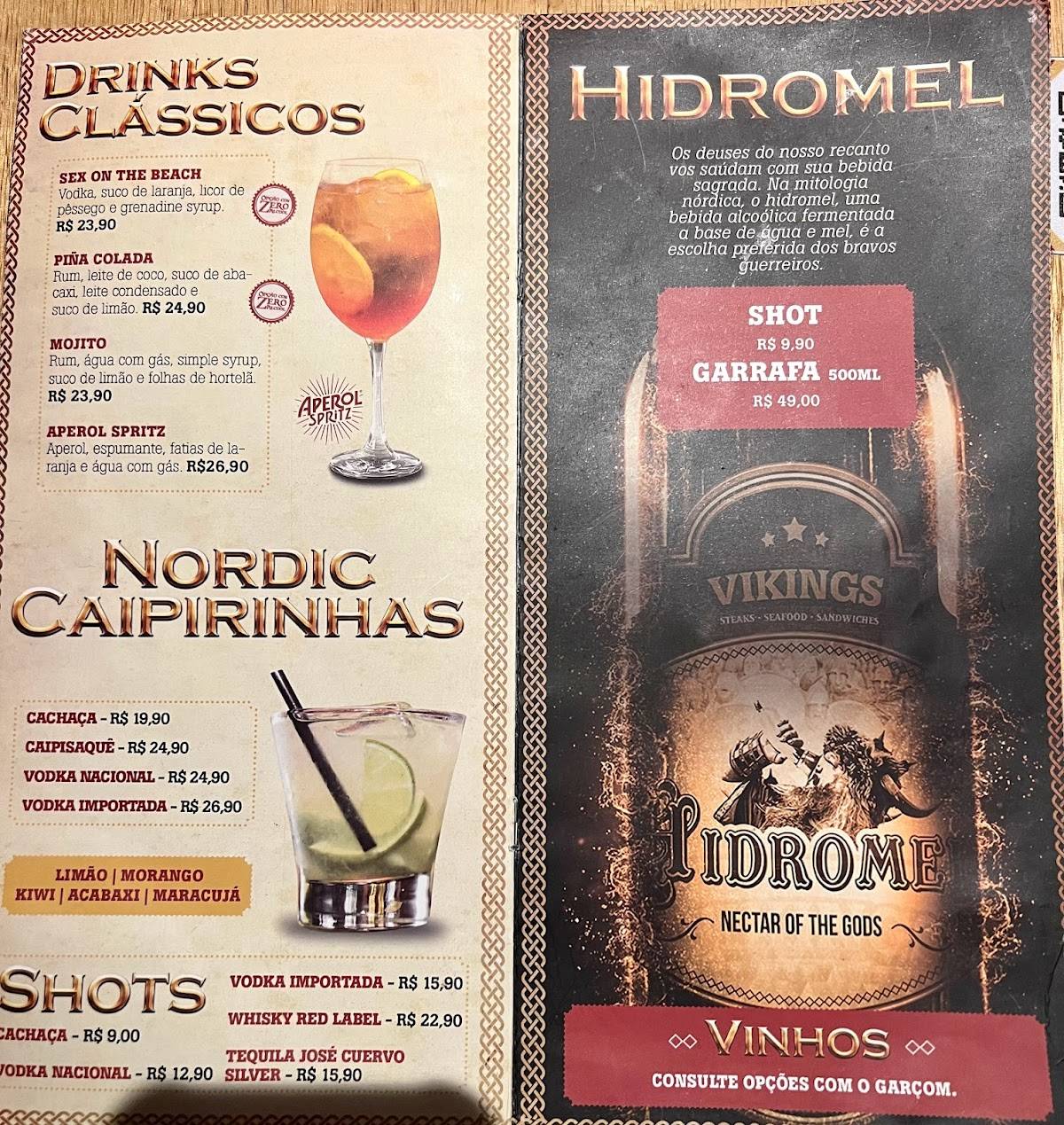 Vikings Steak & Sandwiches - Nova América cardápio