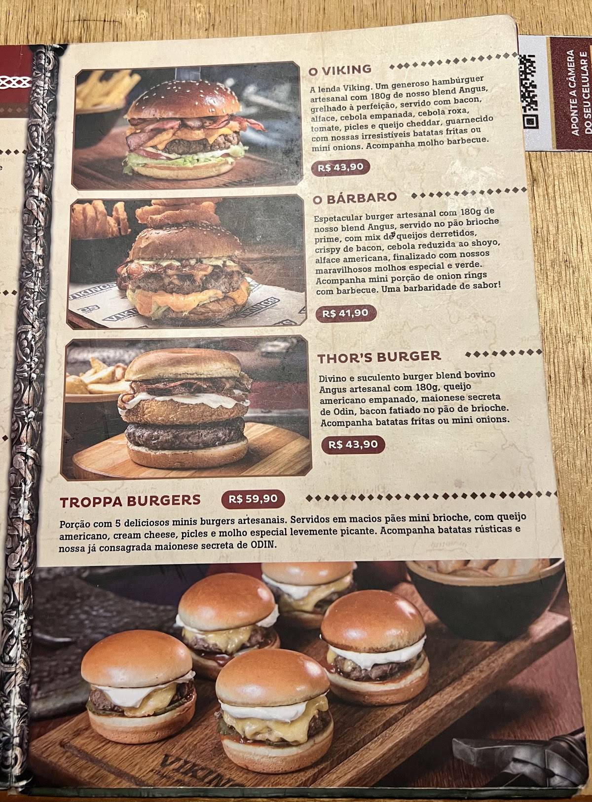 Vikings Steak & Sandwiches - Nova América cardápio
