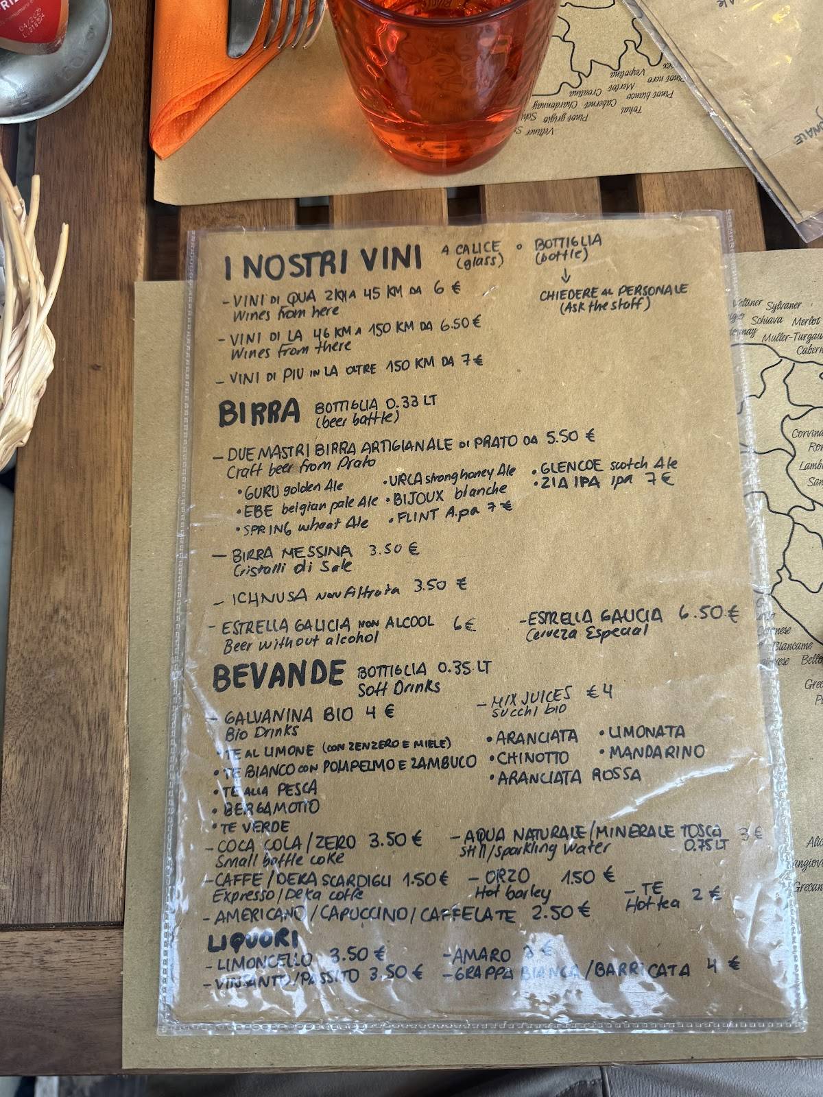 Menu di con vinci 