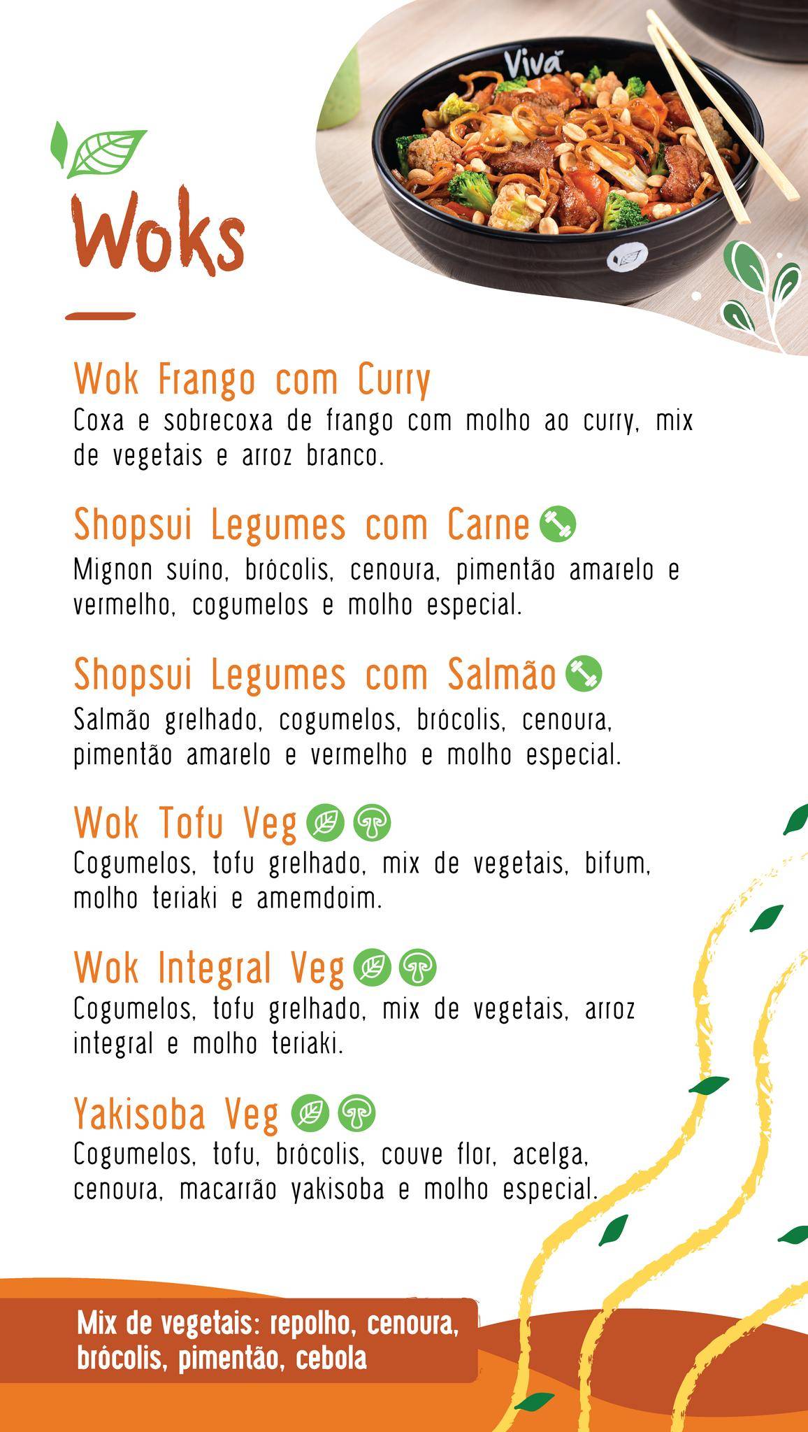 Menu em Vivá Você Saudável restaurante, Curitiba