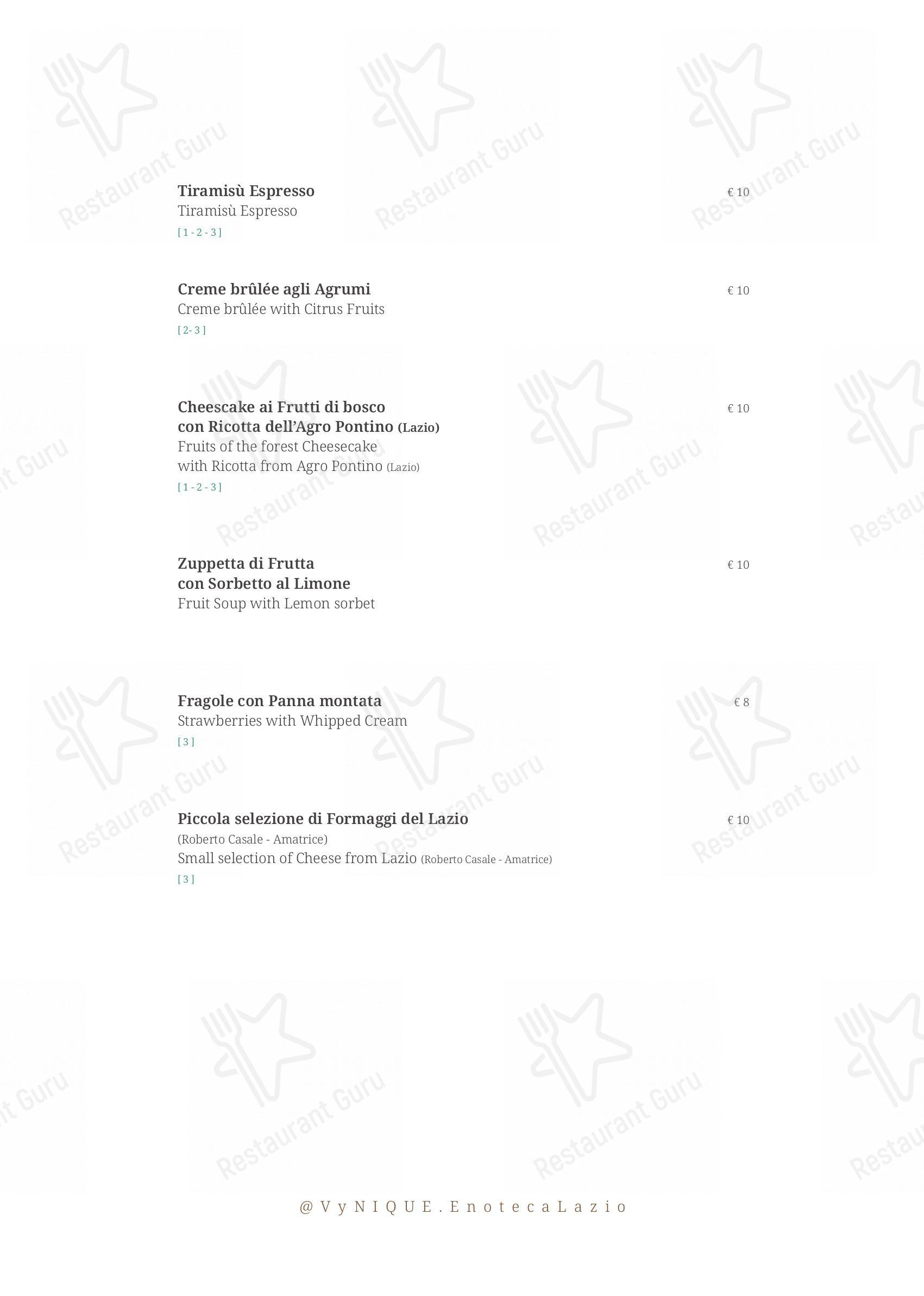 Menu per Vyta in Roma