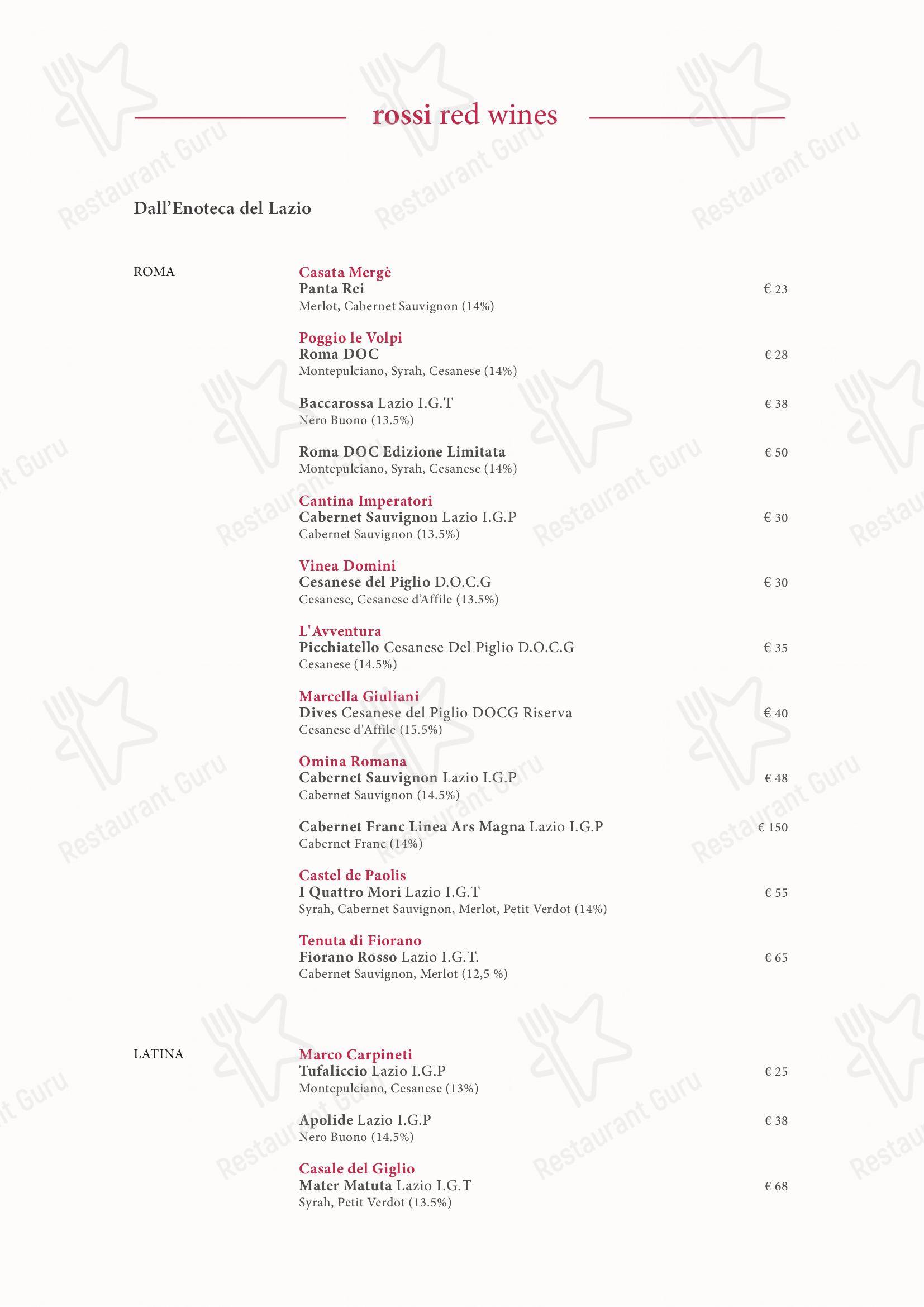 菜单 per Vyta pub & bar