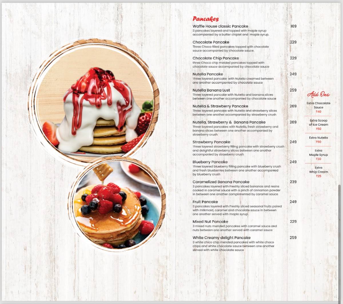 Waffle House menu