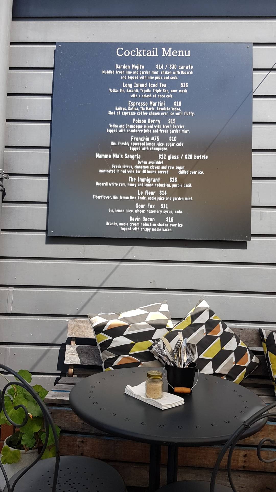 Menu at Whistlestop restaurant, Pimpama