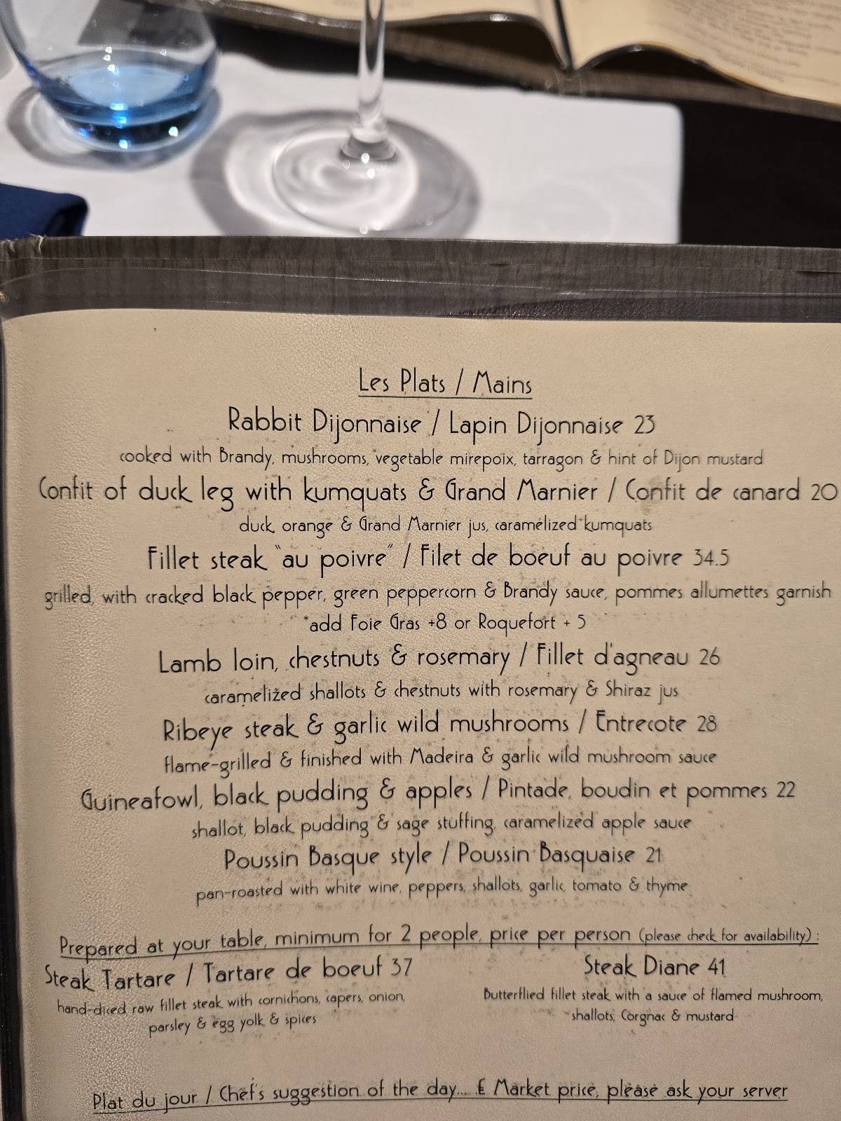 A la russe windsor christmas menu