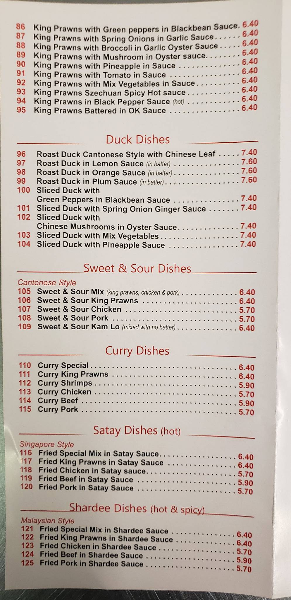 Menu at Wing sing Chinese takeaway fast food, Altrincham