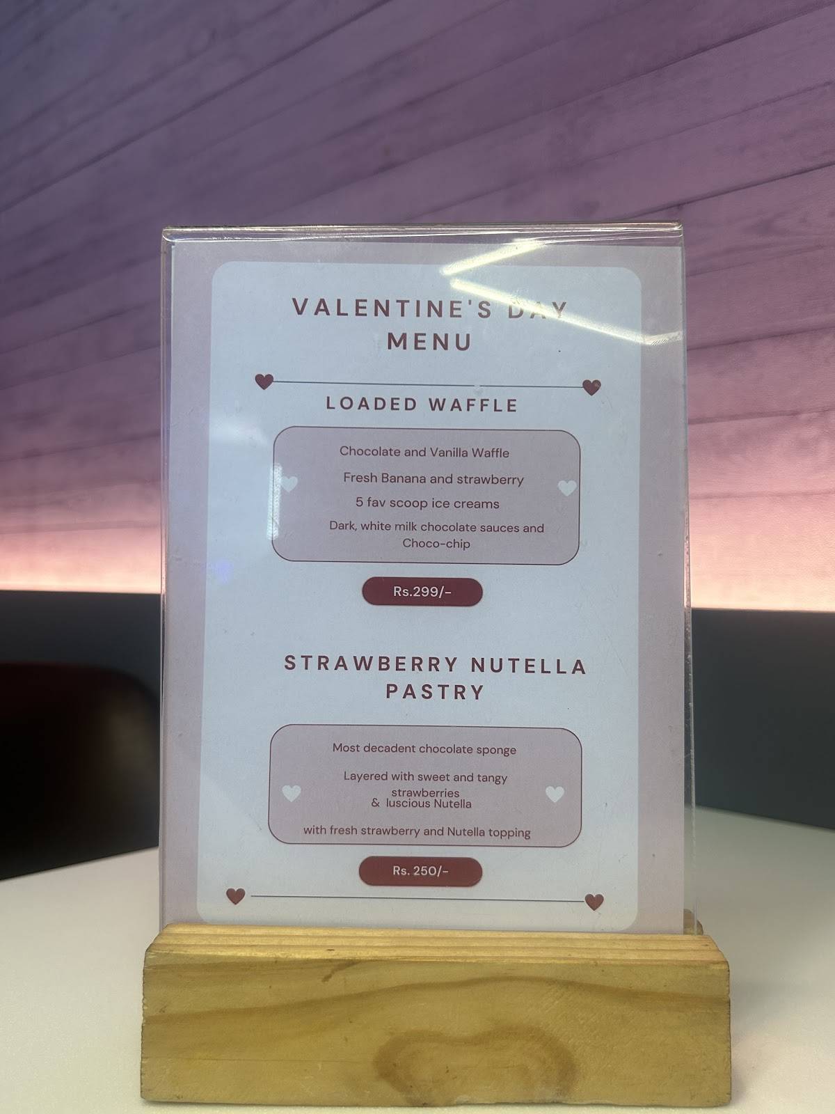 Wolkano Creamery menu