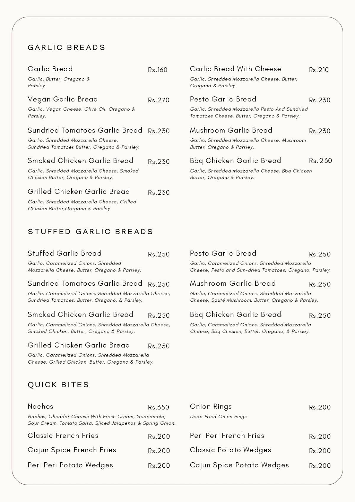Woods & Brixx Pizza - Sourdough and Woodfired Pizza menu
