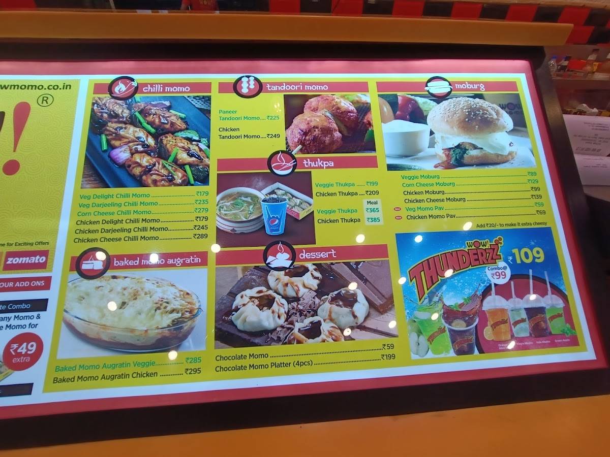 Wow! Momo menu