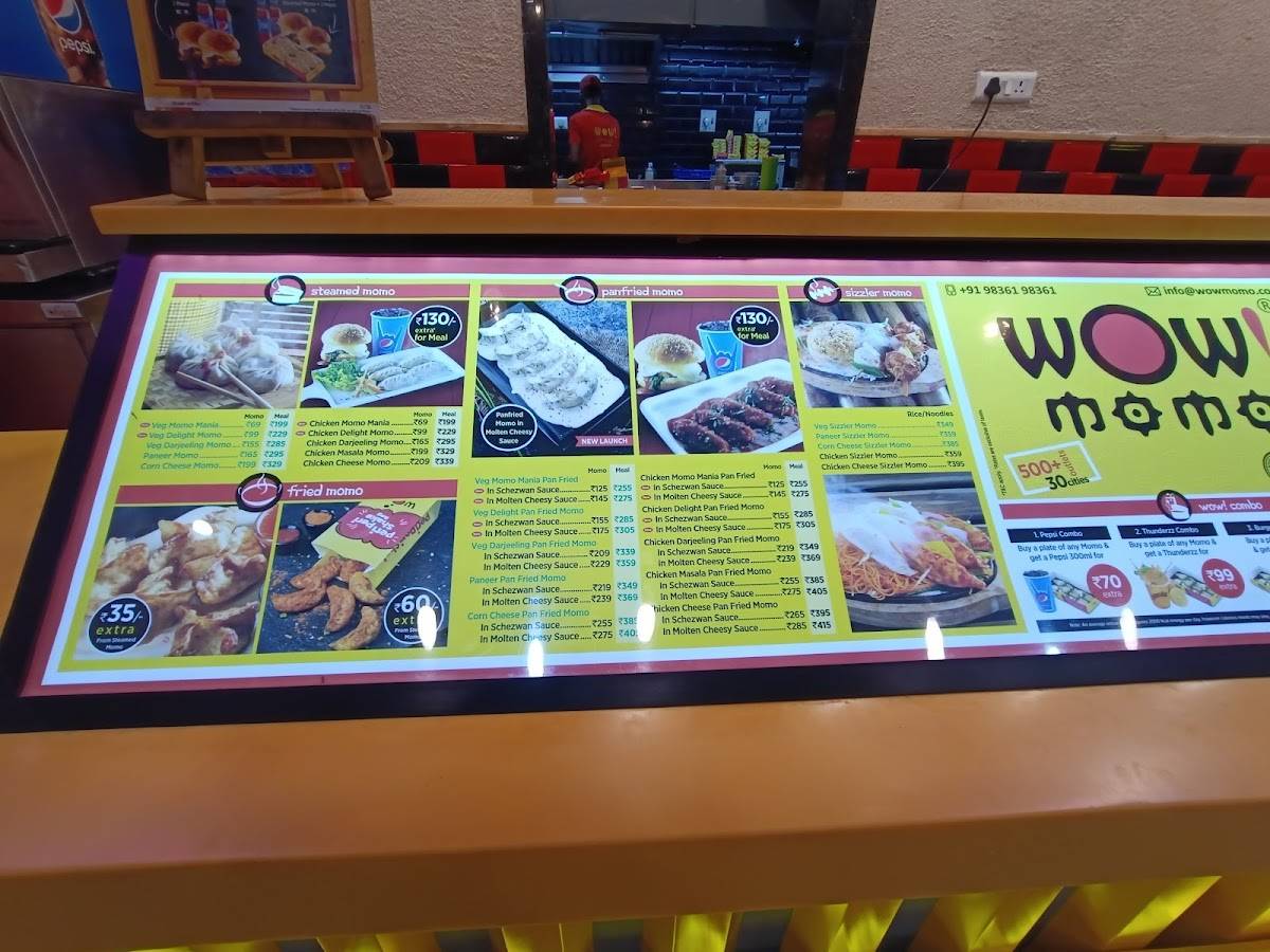 Wow! Momo menu
