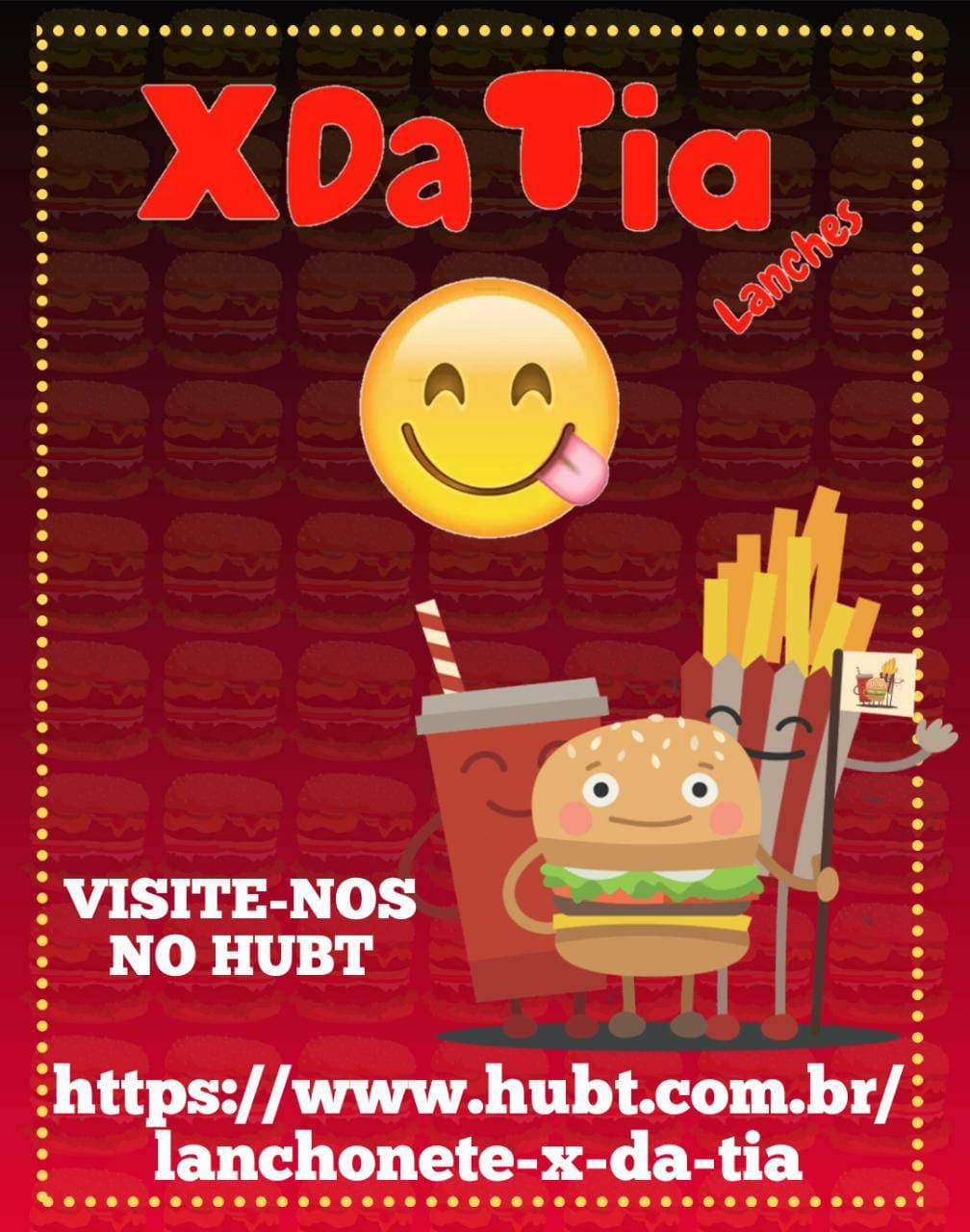 X da Tia cardápio